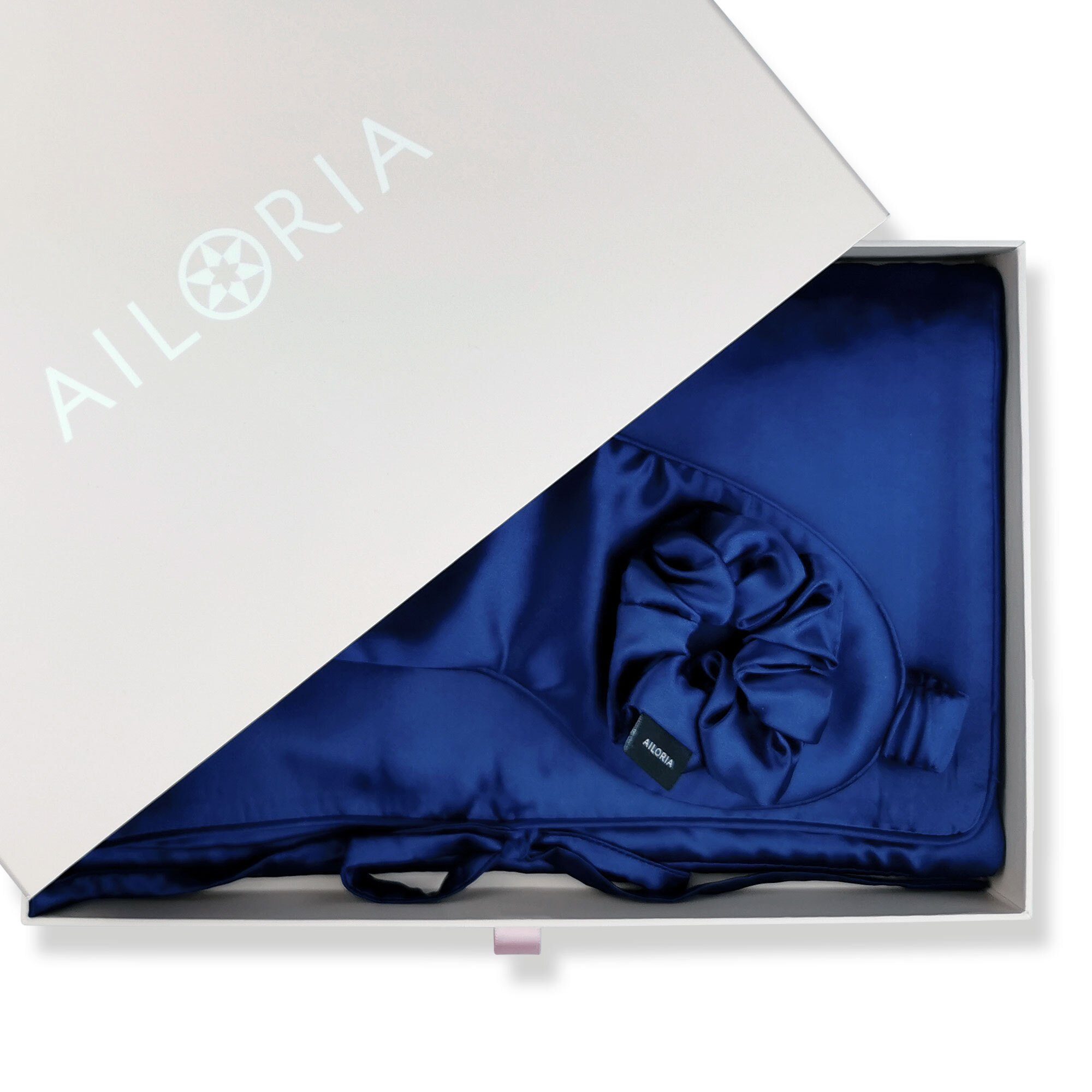 AILORIA Luxuriöses Haargummi M, blau Reise-Set BEAUTY TRAVEL SET