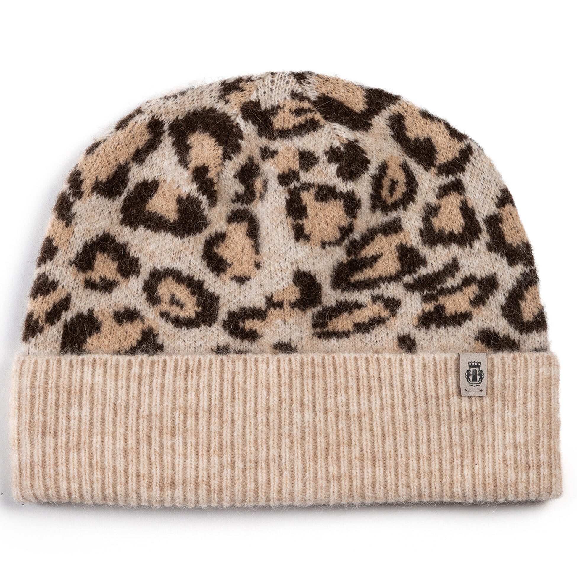 Roeckl Strickmütze COZY WILD MÜTZE Strickmütze mit Leoprint