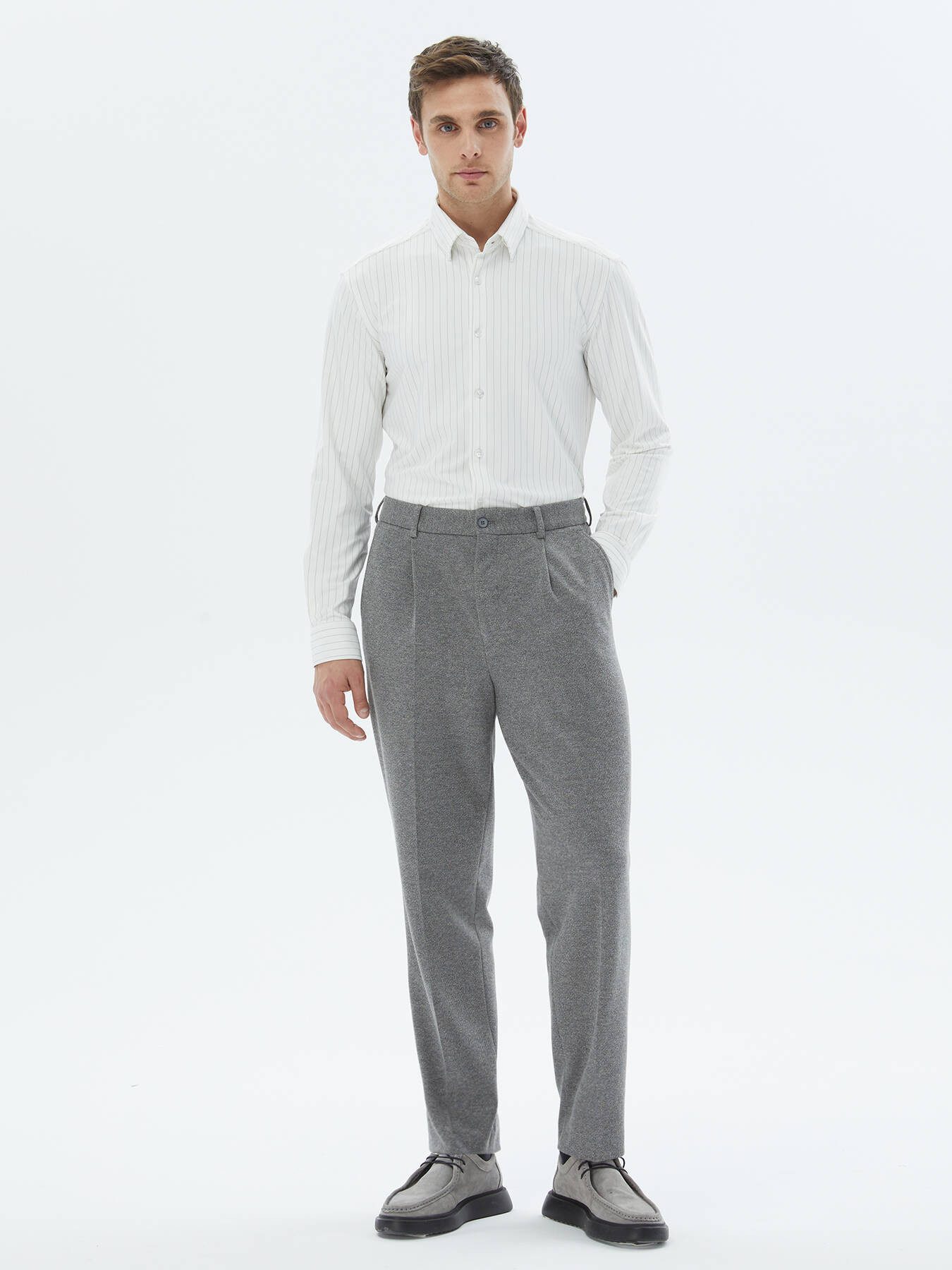 KİP Hemdbluse Gestreiftes Freizeithemd mit normaler Passform