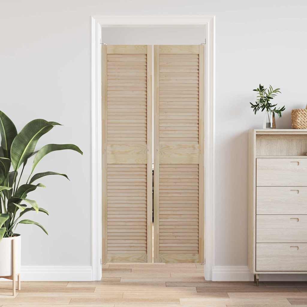 vidaXL Schranktür Schranktür mit Tür 2 Stk. Natur 170 x 2,1 x 39,5 cm (2 St)
