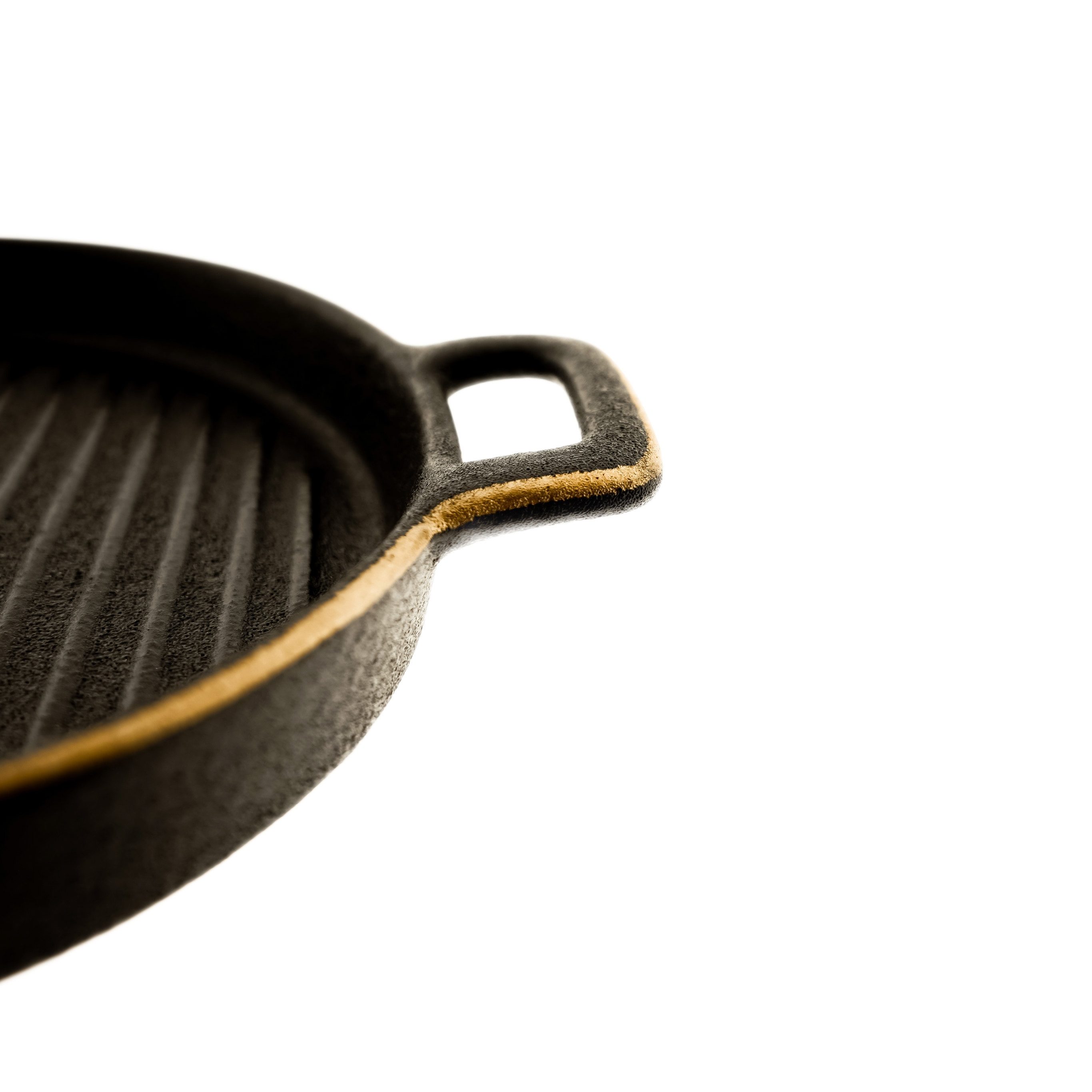 ZELLERFELD Servierteller mit Goldrand & praktischen Griffen - ø16 x 3 cm, rund, (1-tlg), Porzellan, Steinguss