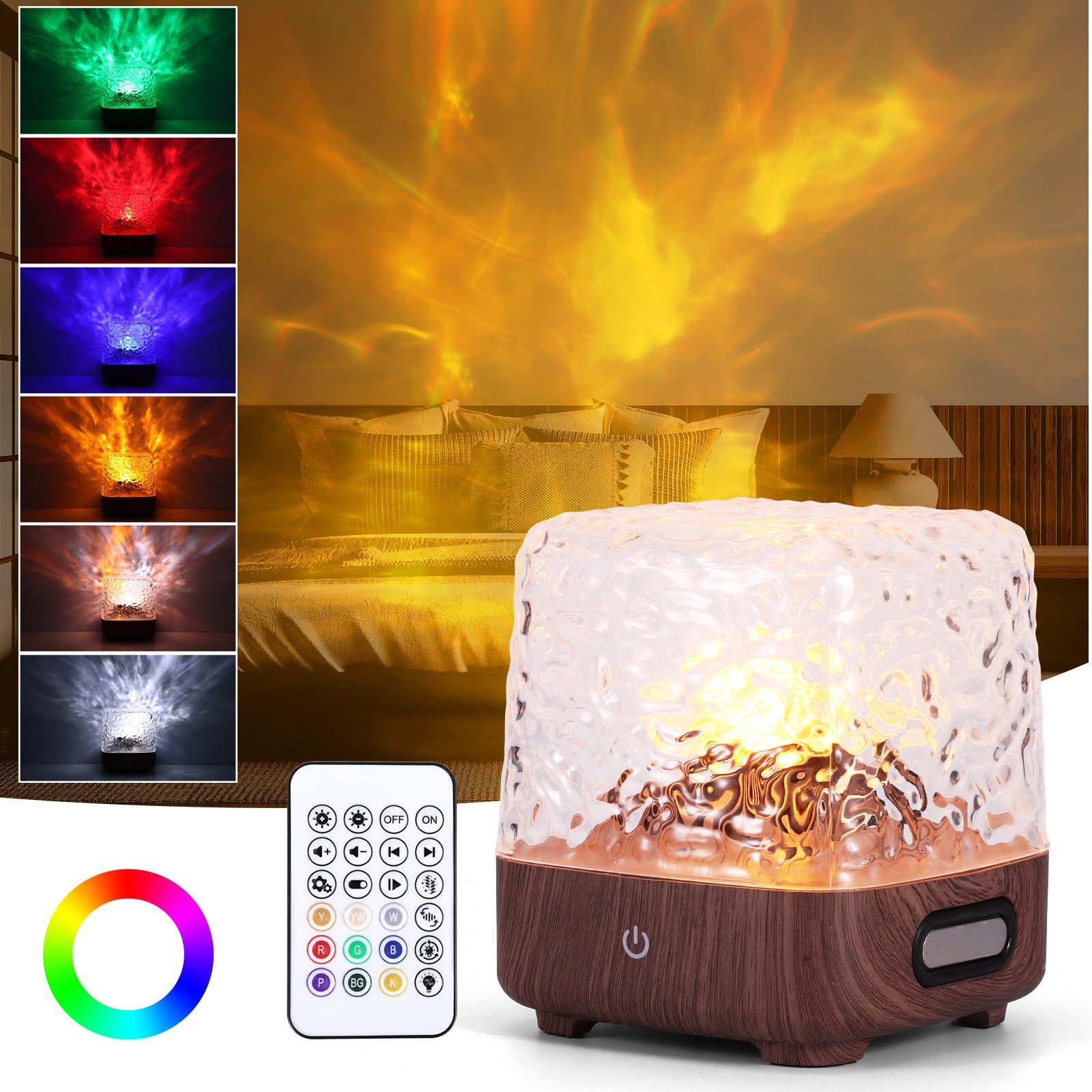 BlingBin LED Nachtlicht LED Sternenhimmel Projektor Kinder, 16 Farben Wasse günstig online kaufen