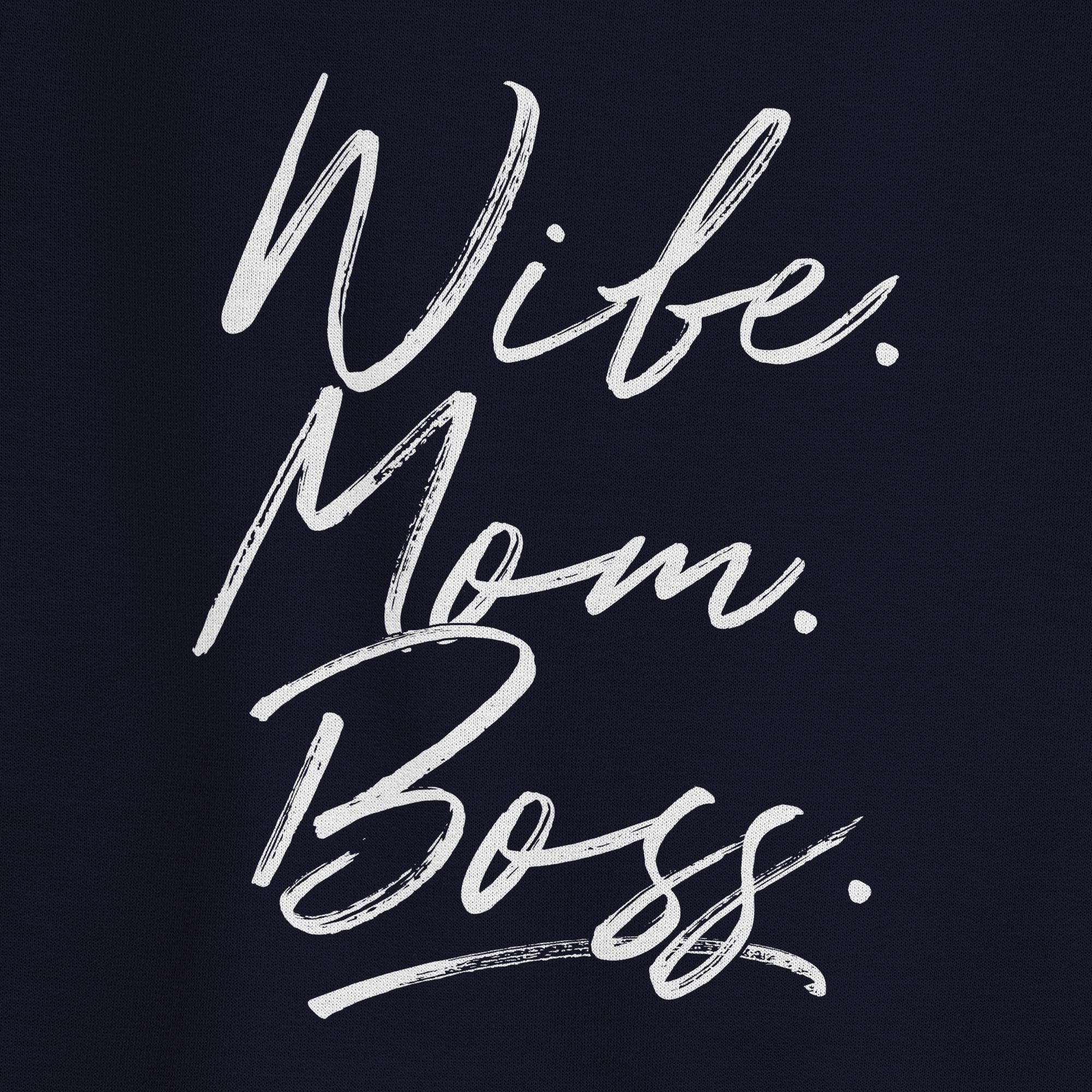 Muttertagsgeschenke (1-tlg) Dunkelblau Super Boss. Momlife Mama Beste Wife Mom Best - 2 Mom Sweatshirt Muttertagsgeschenk Shirtracer