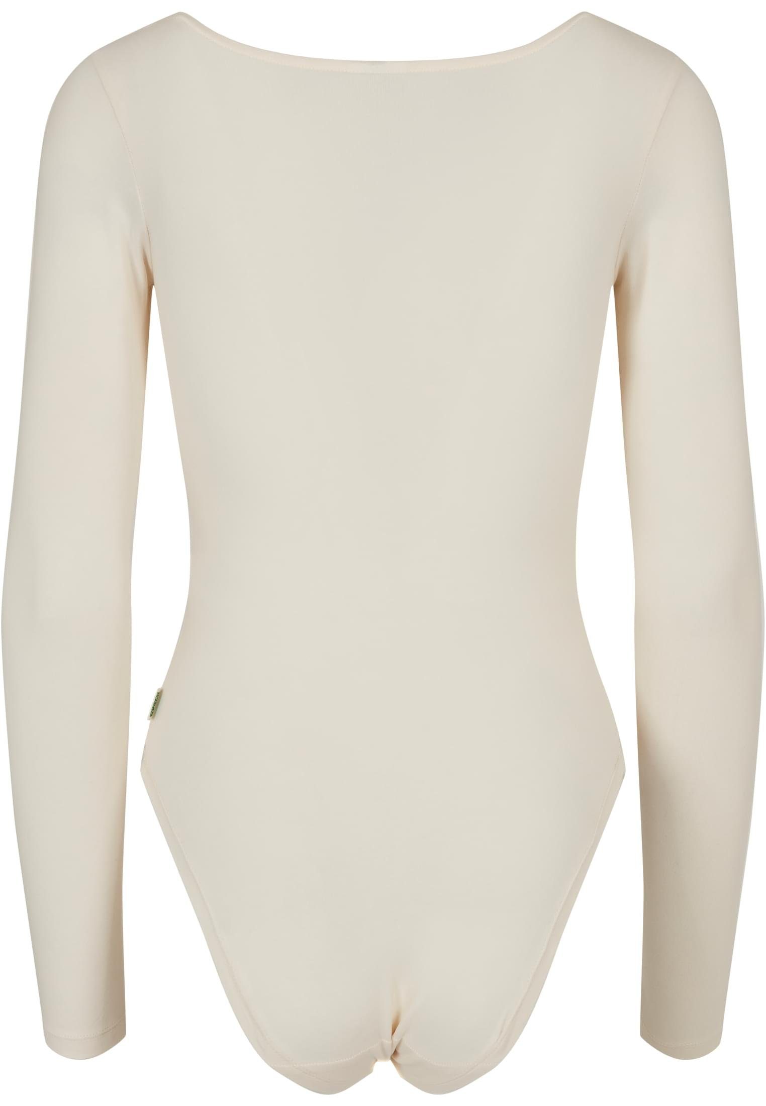 URBAN CLASSICS Langarmshirt Damen Ladies (1-tlg) Organic Body whitesand Longsleeve