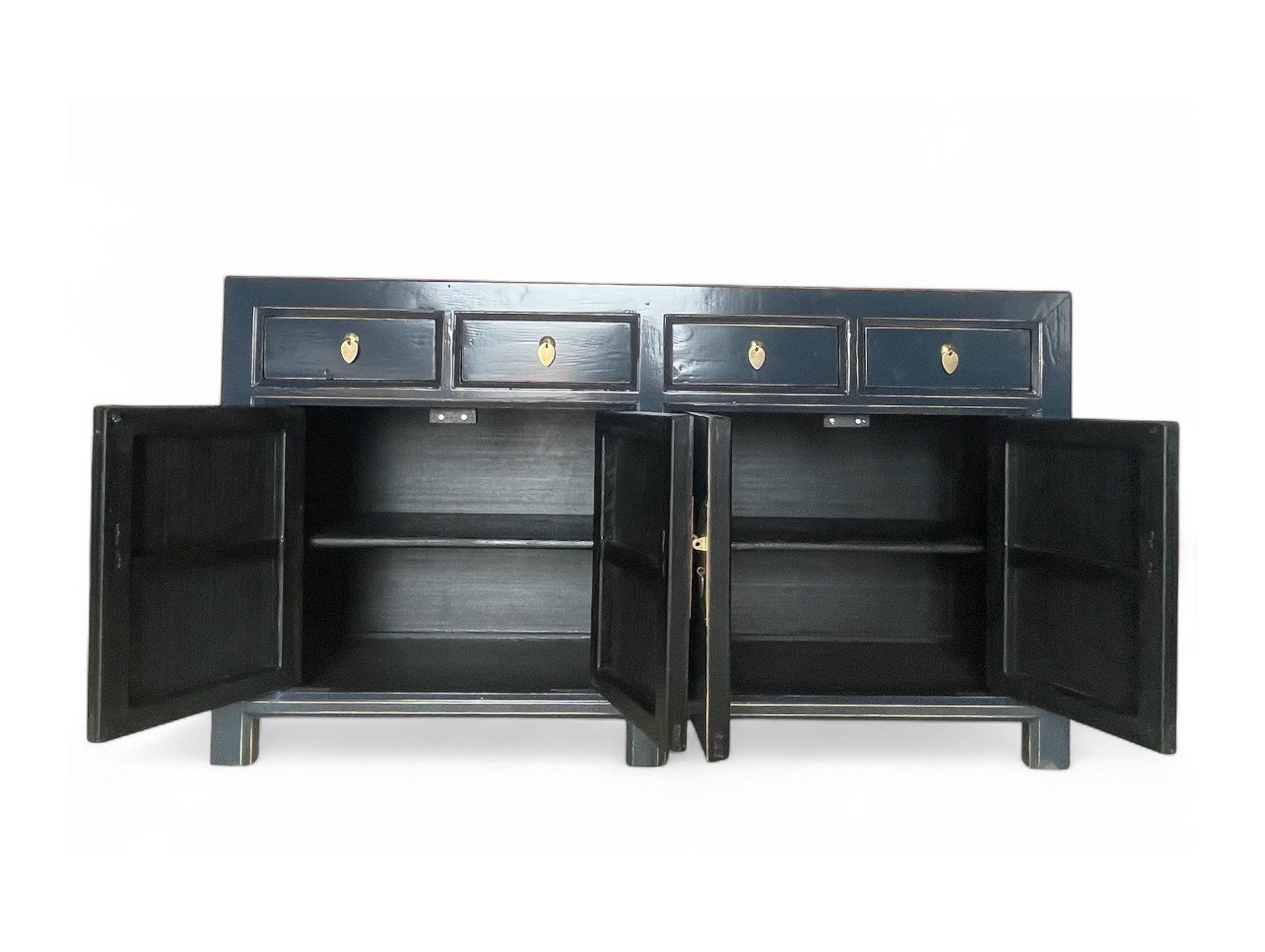 OPIUM OUTLET Sideboard Vintage Kommode Buffet fernöstlich (Asia Möbel komplett montiert, chinesisch asiatisch orientalisch), Schrank Hochzeitsschrank Anrichte