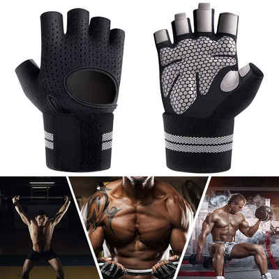 CALIYO Trainingshandschuhe Trainingshandschuhe Männer Frauen volle Finger Gewichtheben Handschuhe mit Handgelenk Unterstützung für Gym Übung Fitness Training