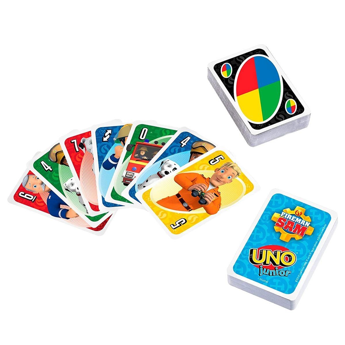 Mattel® Spiel, Mattel HFC80 UNO Sam Kartenspiel - - Junior Feuerwehrman 