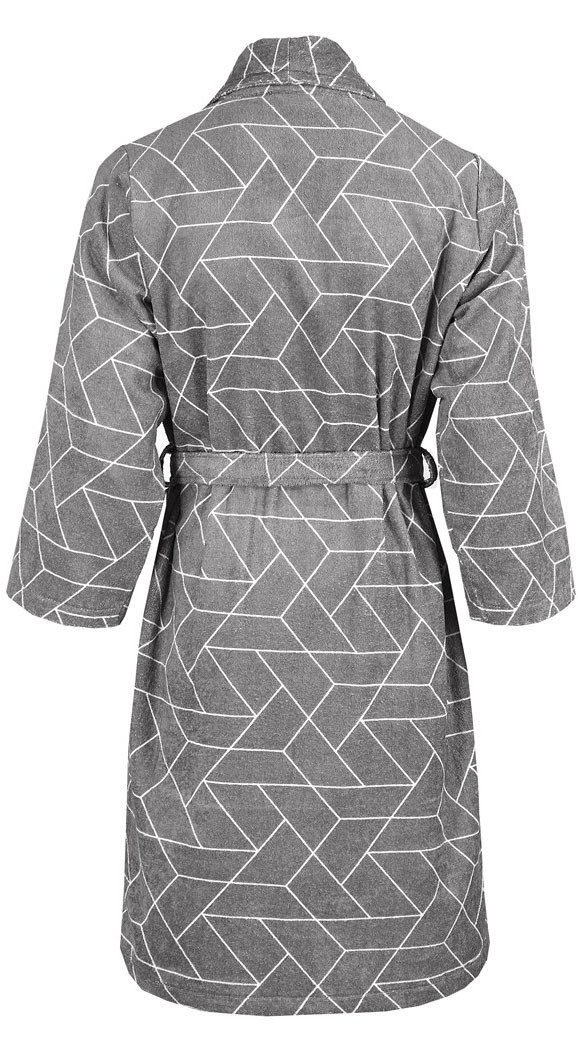 Kenda Sand Bademantel Florence 125, Midilänge, Baumwolle, Schalkragen, Gürtel, bequem, Wohlfühlqualität, mit Gürtel