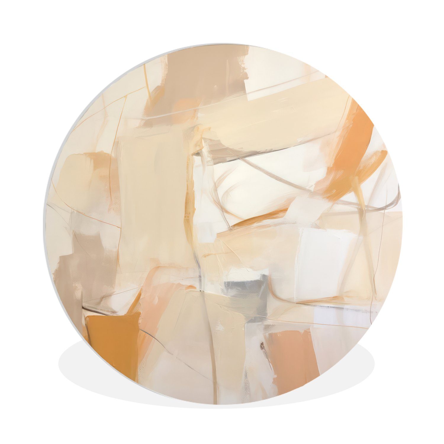 Gemälde Abstrakt - Beige - Orange - Kunst - Modern