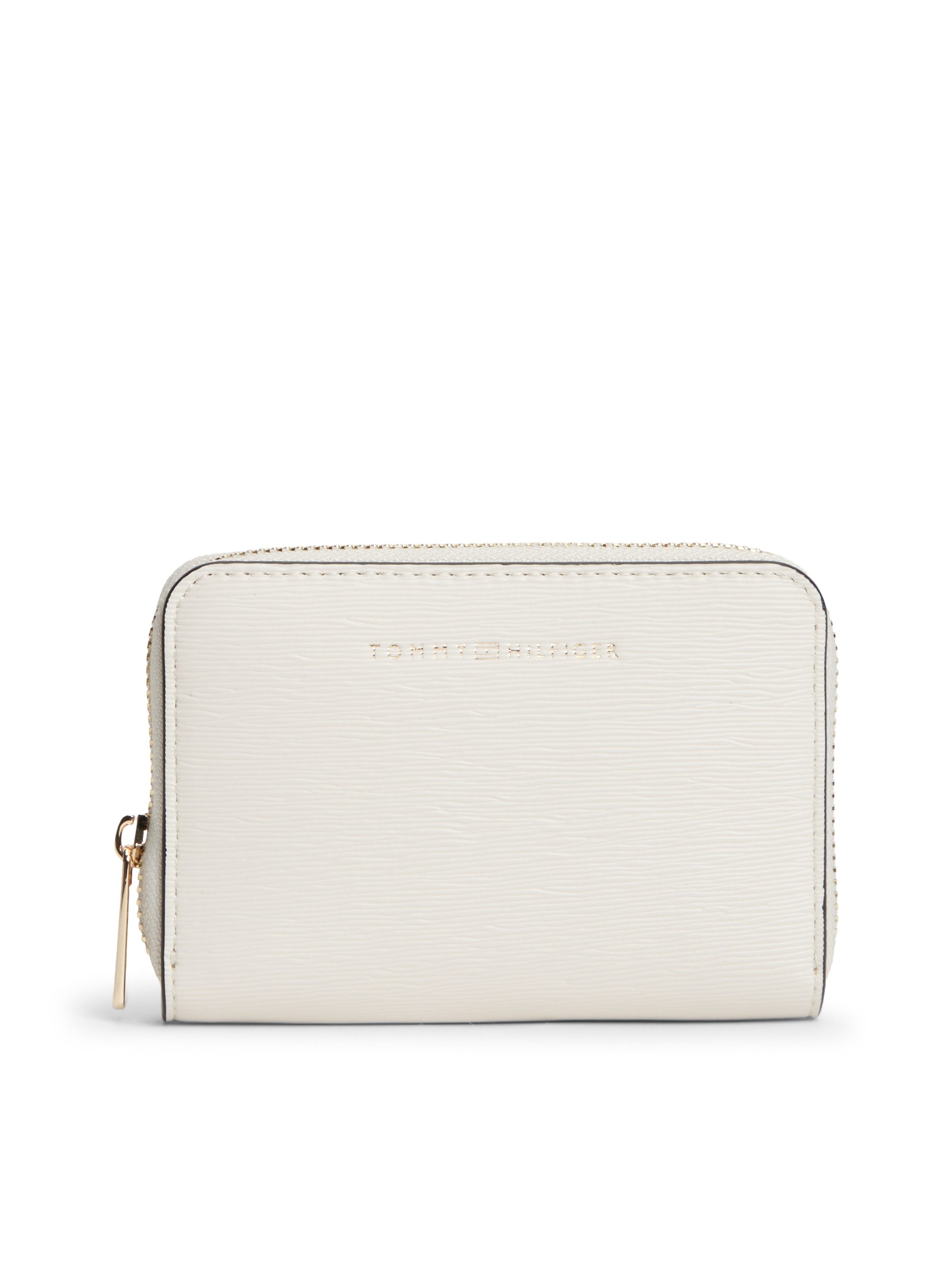 Tommy Hilfiger Geldbörse TH MODERN COMPACT ZA, Damen Geldbeutel, Portemonnaie mit Logo-Schriftzug