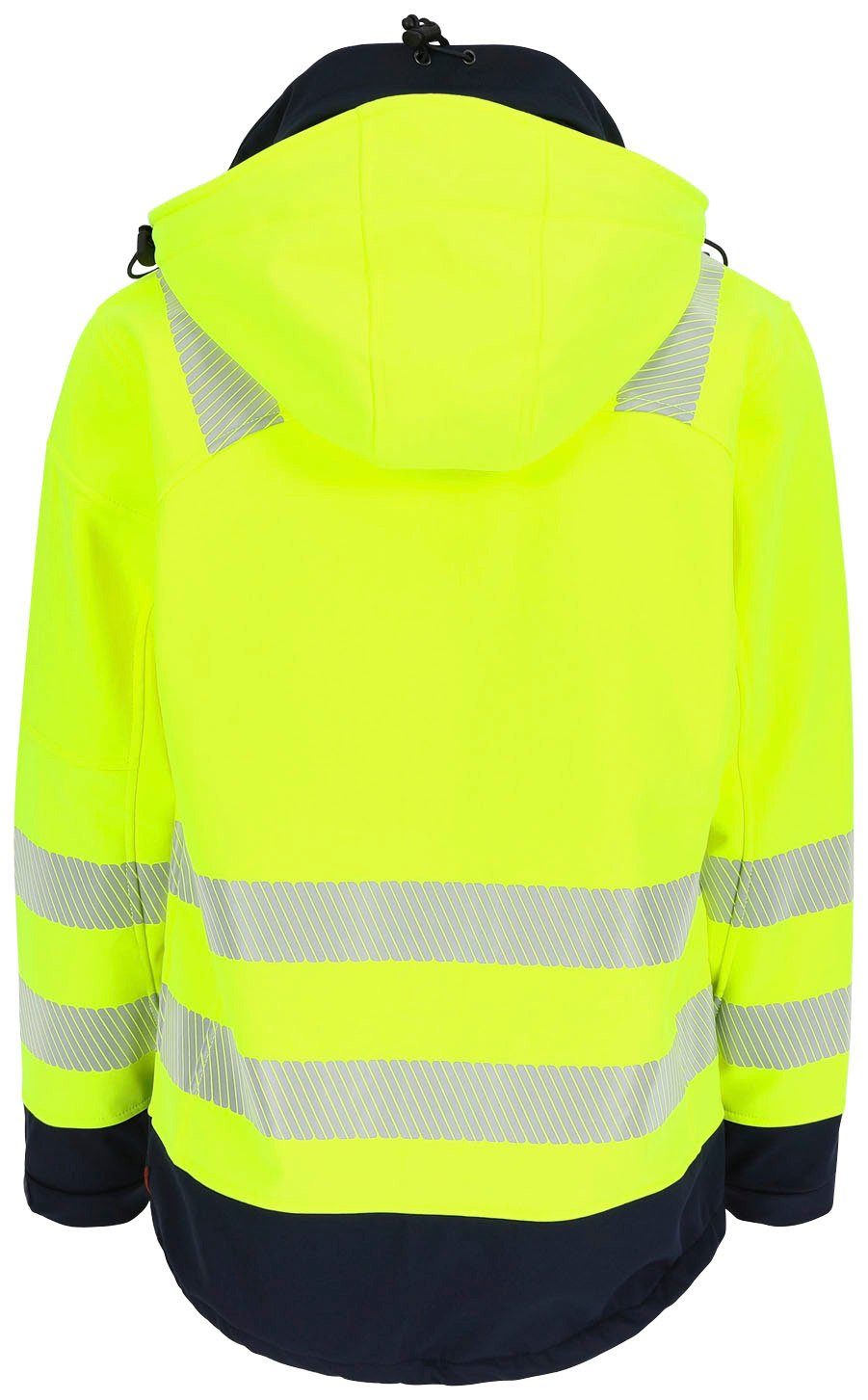 wasserabweisend gelb Gregor und mit Atmungsaktiv, Kapuze winddicht Herock HIGH VIZ Softshelljacke abtrennbarer