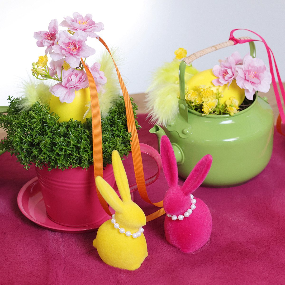 Viana Übertopf Bepflanzbare Tasse als kreativer Pflanzkübel mit dekorativem, 6 Stück