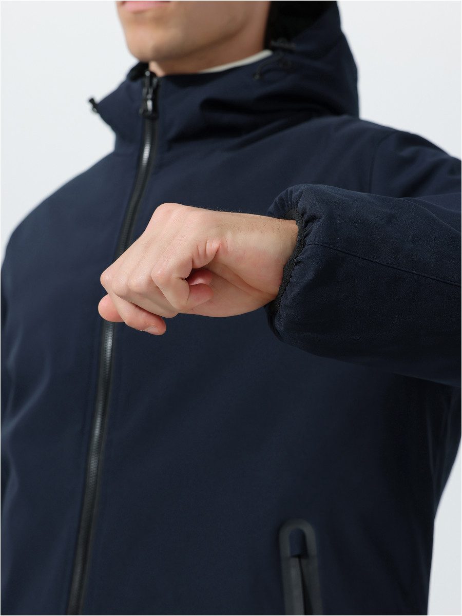 YOUTHUP Winterjacke Herren doppelseitige Übergangsjacke winddichte Steppjacke
