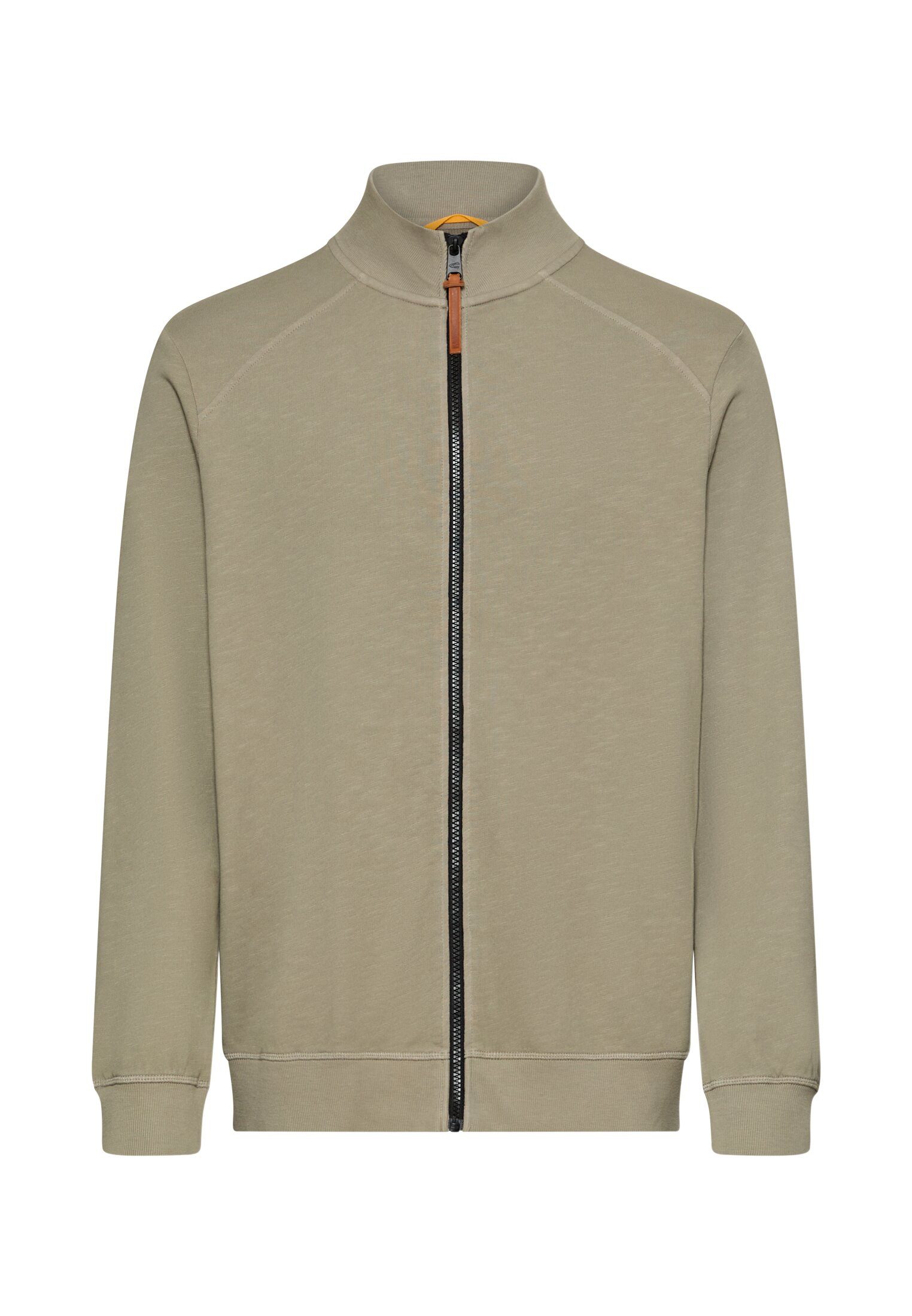 camel active Sweatjacke mit Stehkragen und Reißverschluss
