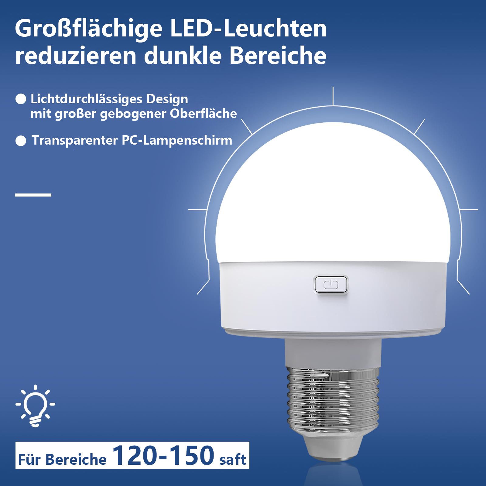 MUPOO LED Nachtlicht LED Glühbirne USB Dimmbar, Schranklicht E27 Akku Aufladbar Batterie, RGB, LED fest integriert, Fernbedienung mit Wiederaufladbare & Timing