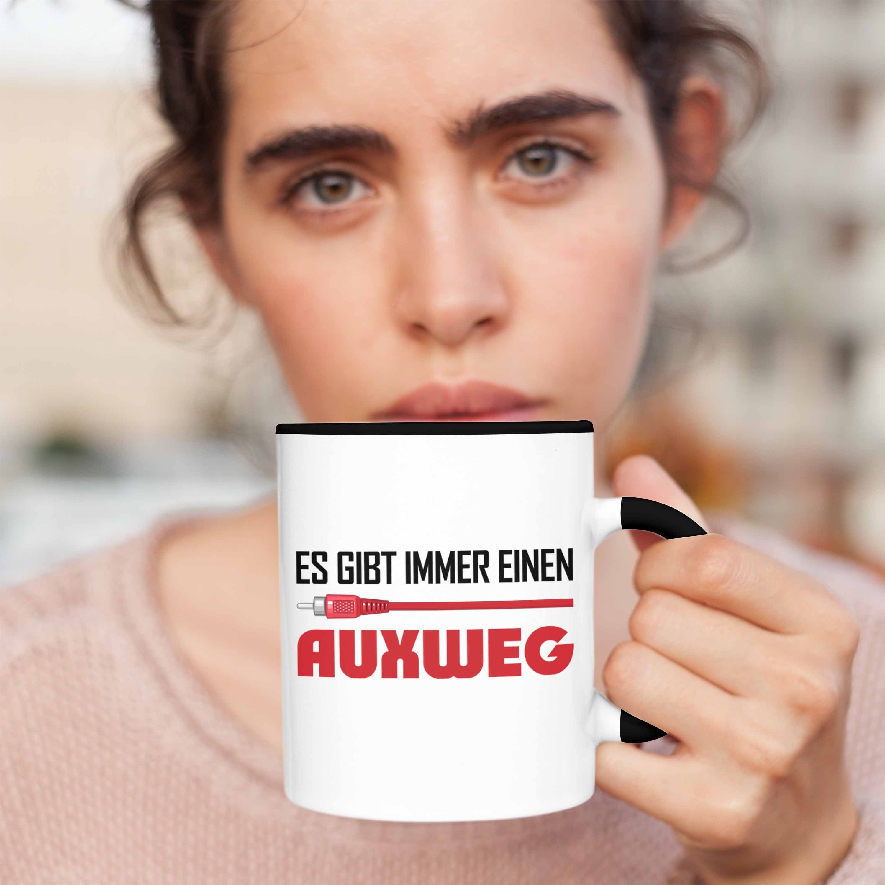 Trendation Tasse Es Lautstärke Mischpult Einen Mix Gibt Auxweg Schwarz Tasse Immer Tontechniker