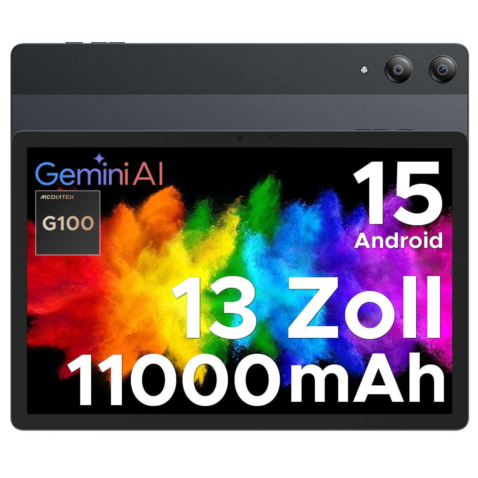 DOOGEE TAB E3 PRO Android 15 Tablet 13 Zoll, Tablets mit Tastatur, Stift Tablet (13", 256 GB, Android 15, 4G, 32 GB RAM (8 + 24 GB erweitert) +256 GB/2TB TF, 11000mAh 18W, 13MP+8MP)