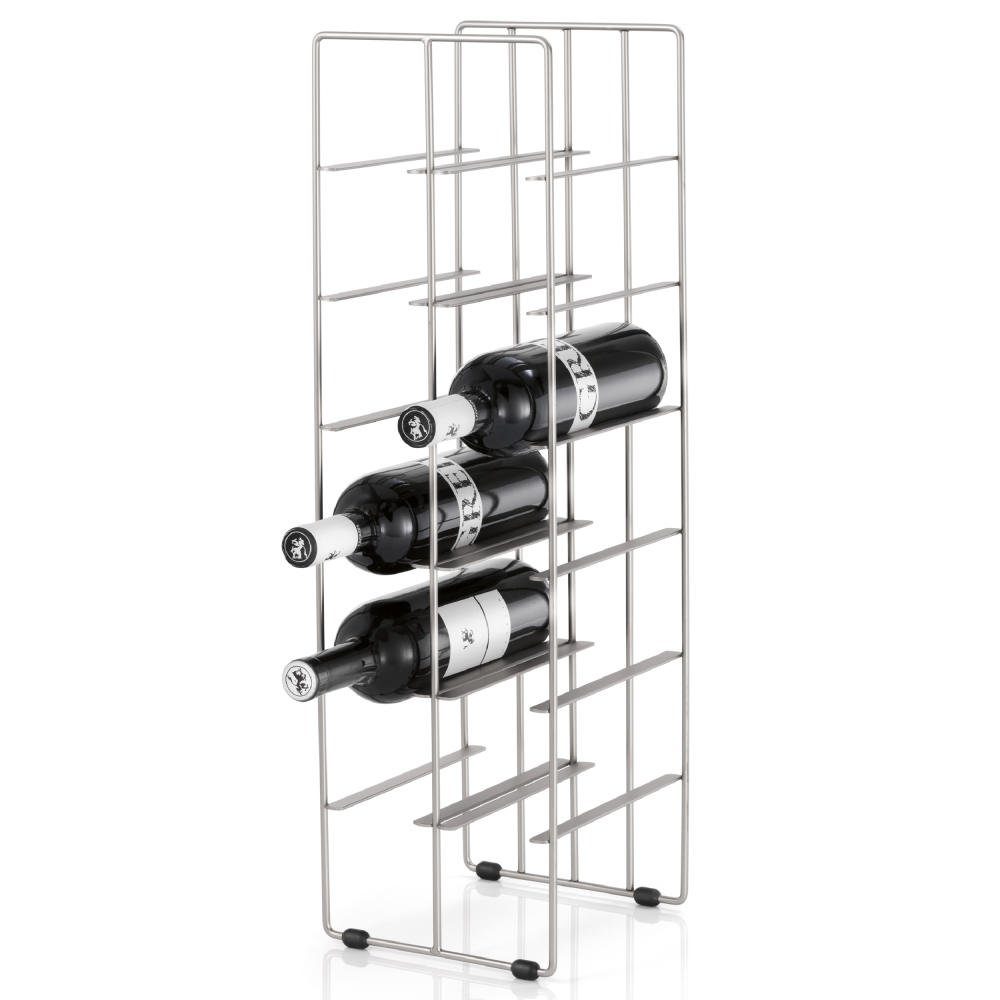 blomus Regal -PILARE- Weinflaschenregal, Organizer für Flaschen: Modernes Design, Platzwunder, einzigartiges Design, 12 Flaschen