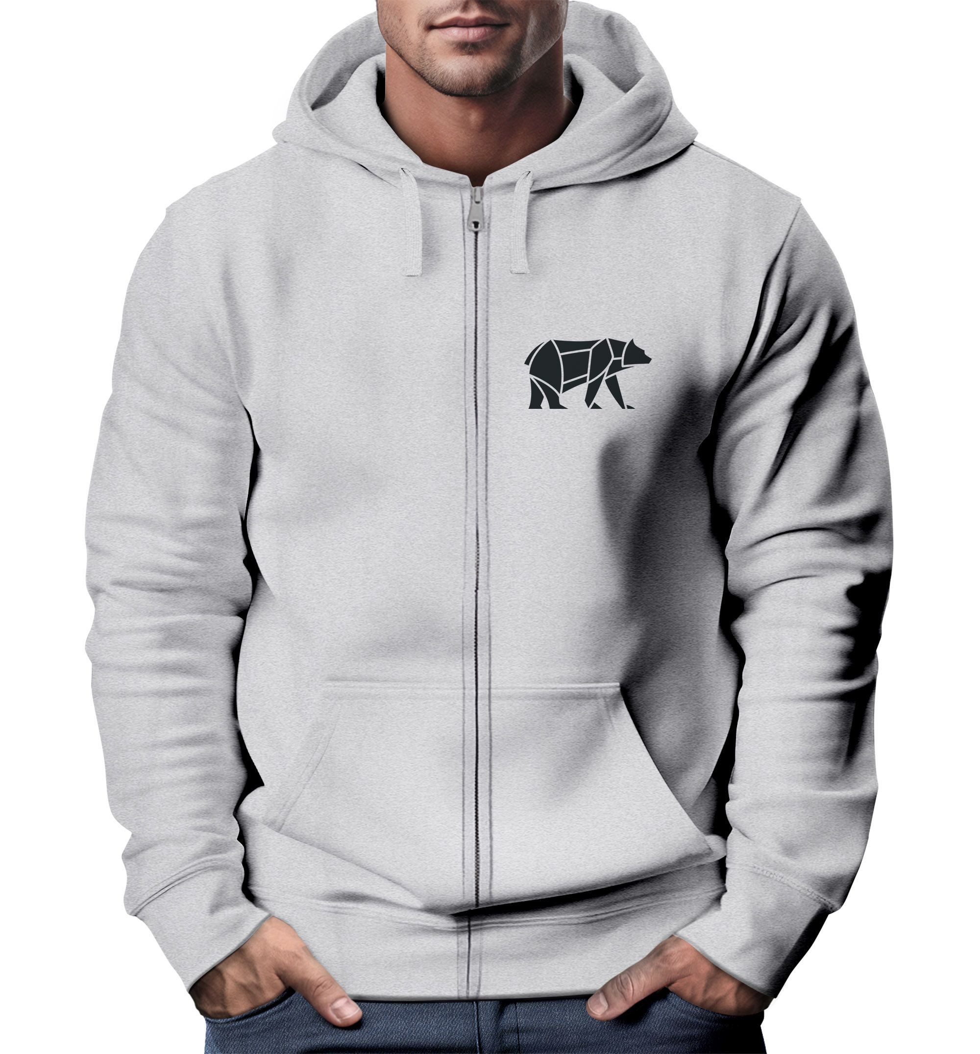 Neverless Sweatjacke Zip-Hoodie Sweatjacke mit Kapuze günstig online kaufen