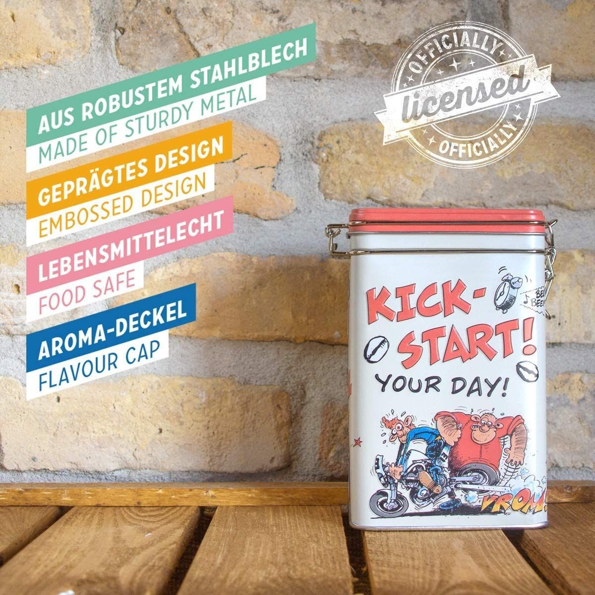 Your Nostalgic-Art Kaffeedose - MOTOmania Day! Kick-Start Aromadose -