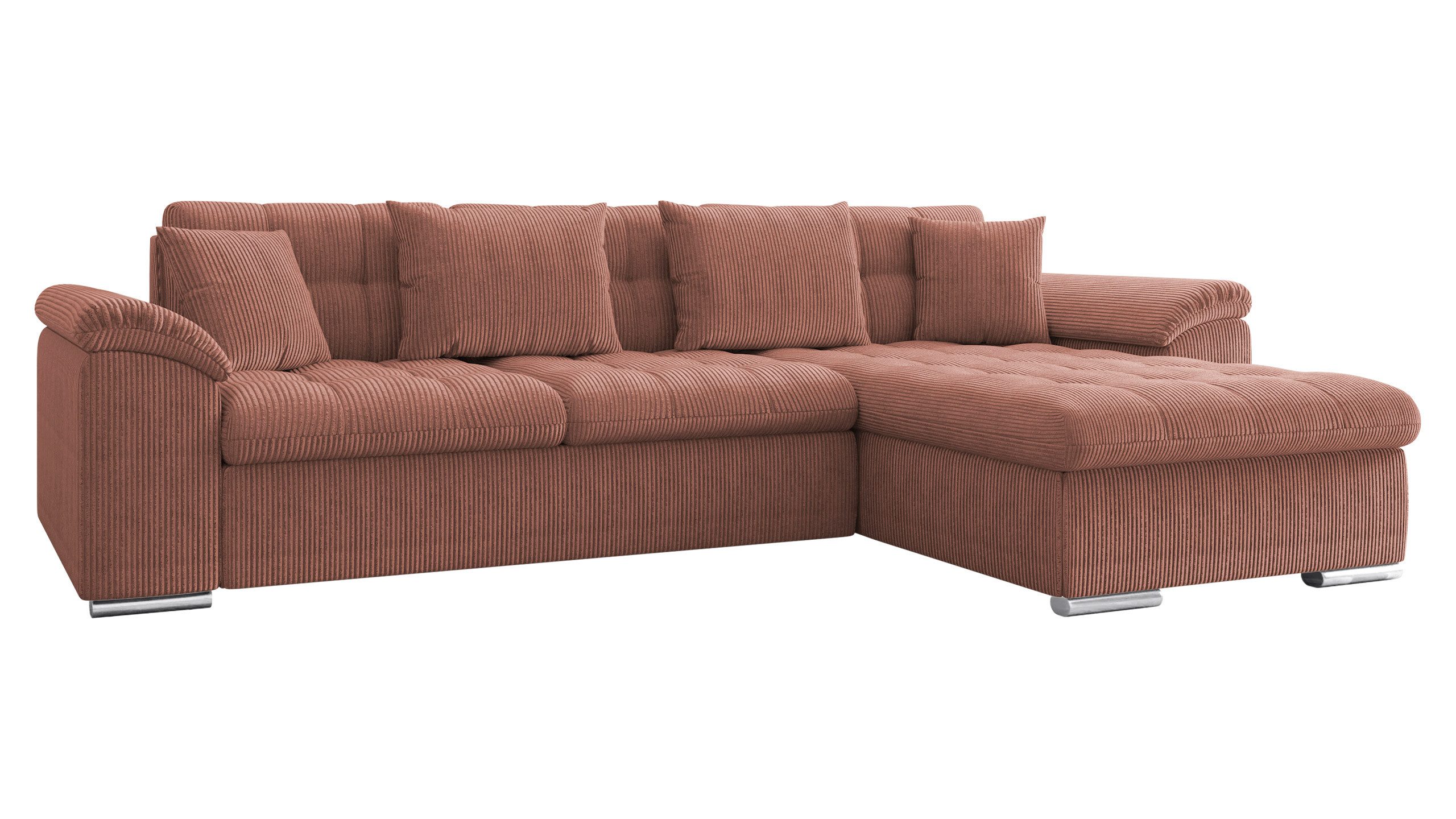 MIRJAN24 Ecksofa Diana Cord, mit Bettkasten günstig online kaufen