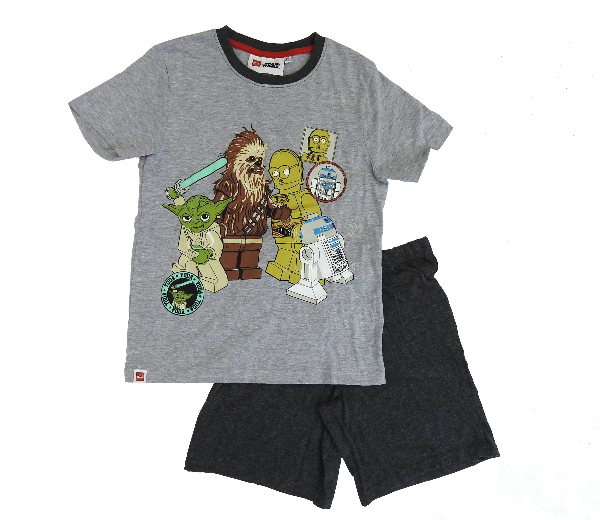 LEGO® Wear Pyjama R2D2 2tlg. Wars Shorty Set Kinder Schlafanzug kurz Jungen Jedi (Set)