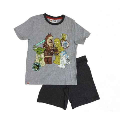 LEGO® kidswear Pyjama (Set) Wars Kinder Schlafanzug kurz 2tlg. Shorty Set Jedi R2D2 Jungen