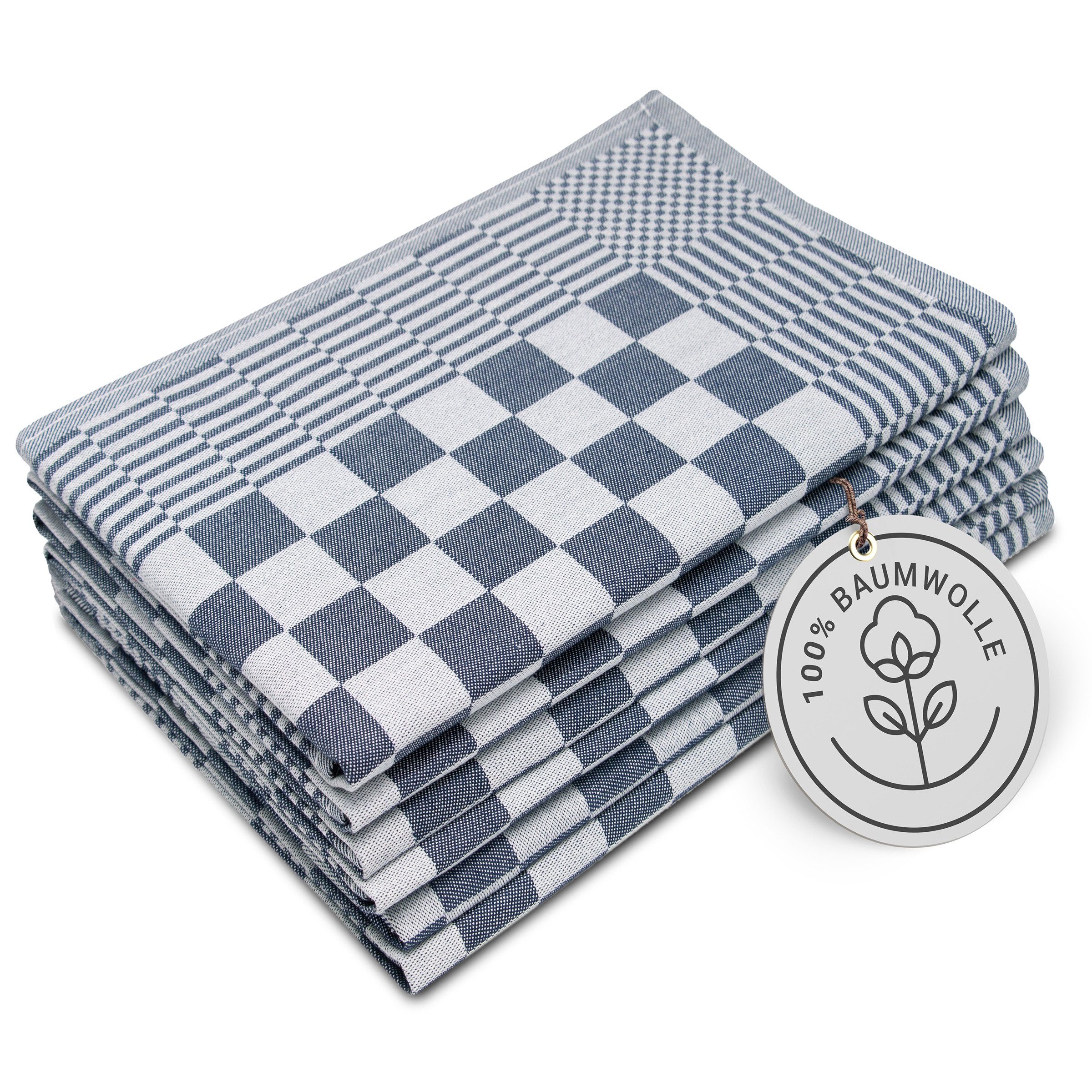 ZOLLNER Geschirrtuch, (Spar-Set, 6-tlg), 65 x 65 cm, 100% Baumwolle, vom Ho günstig online kaufen