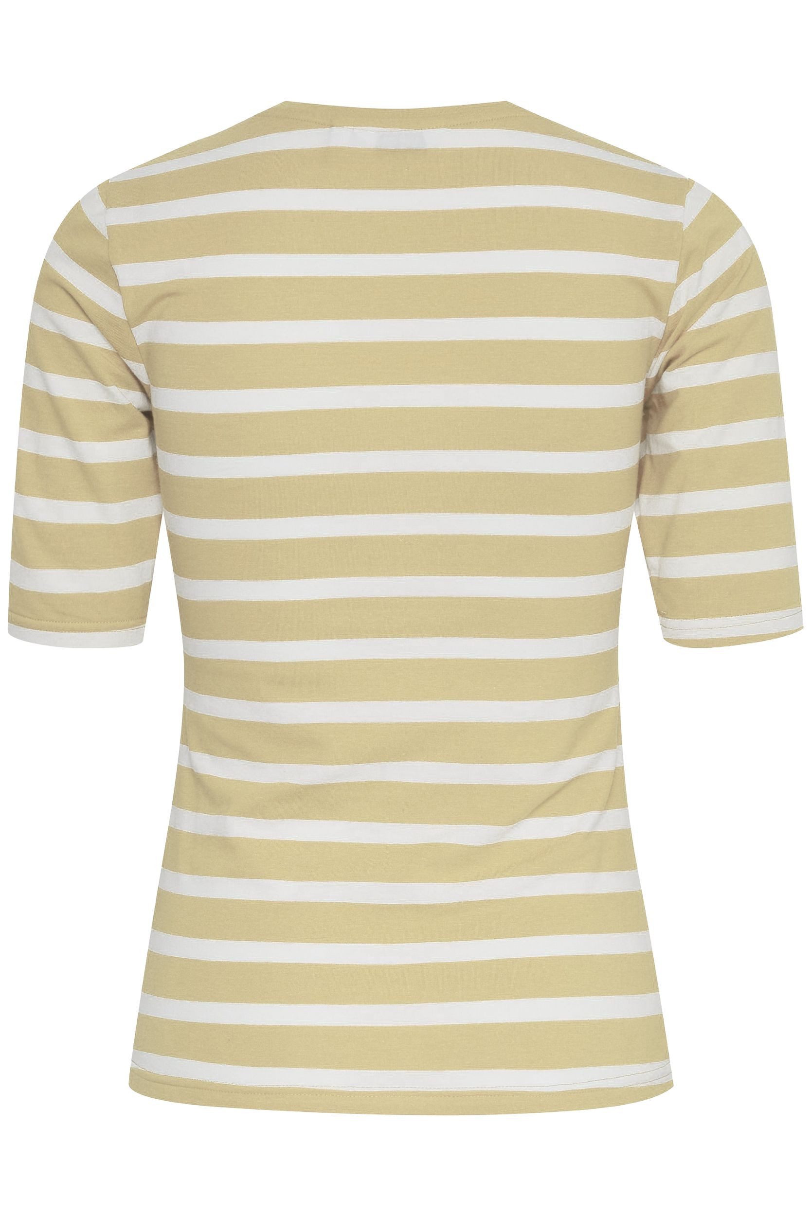 b.young T-Shirt Gestreiftes Halbarm BYPAMILA für Modal nachhaltig Slim Fit Rundhals Kurzarm gestreift
