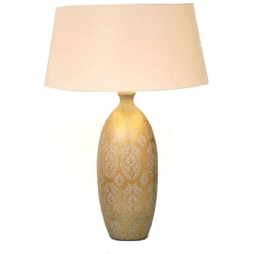 Holländer Tischleuchte Vaso Barocco Keramik Gold-Silber
