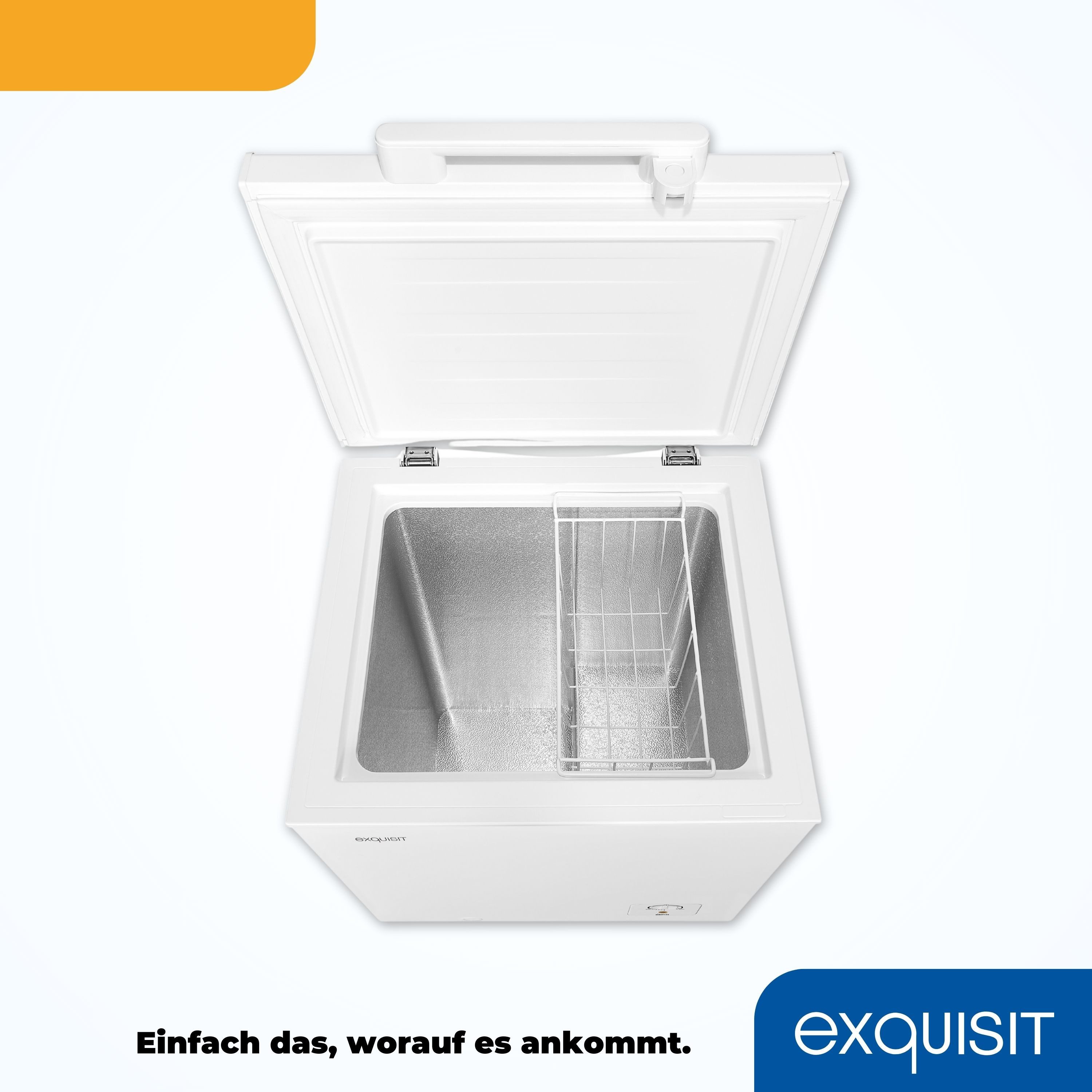 exquisit Gefriertruhe GT100-010E, 54.6 cm breit, 95 l, praktisch und kompakt