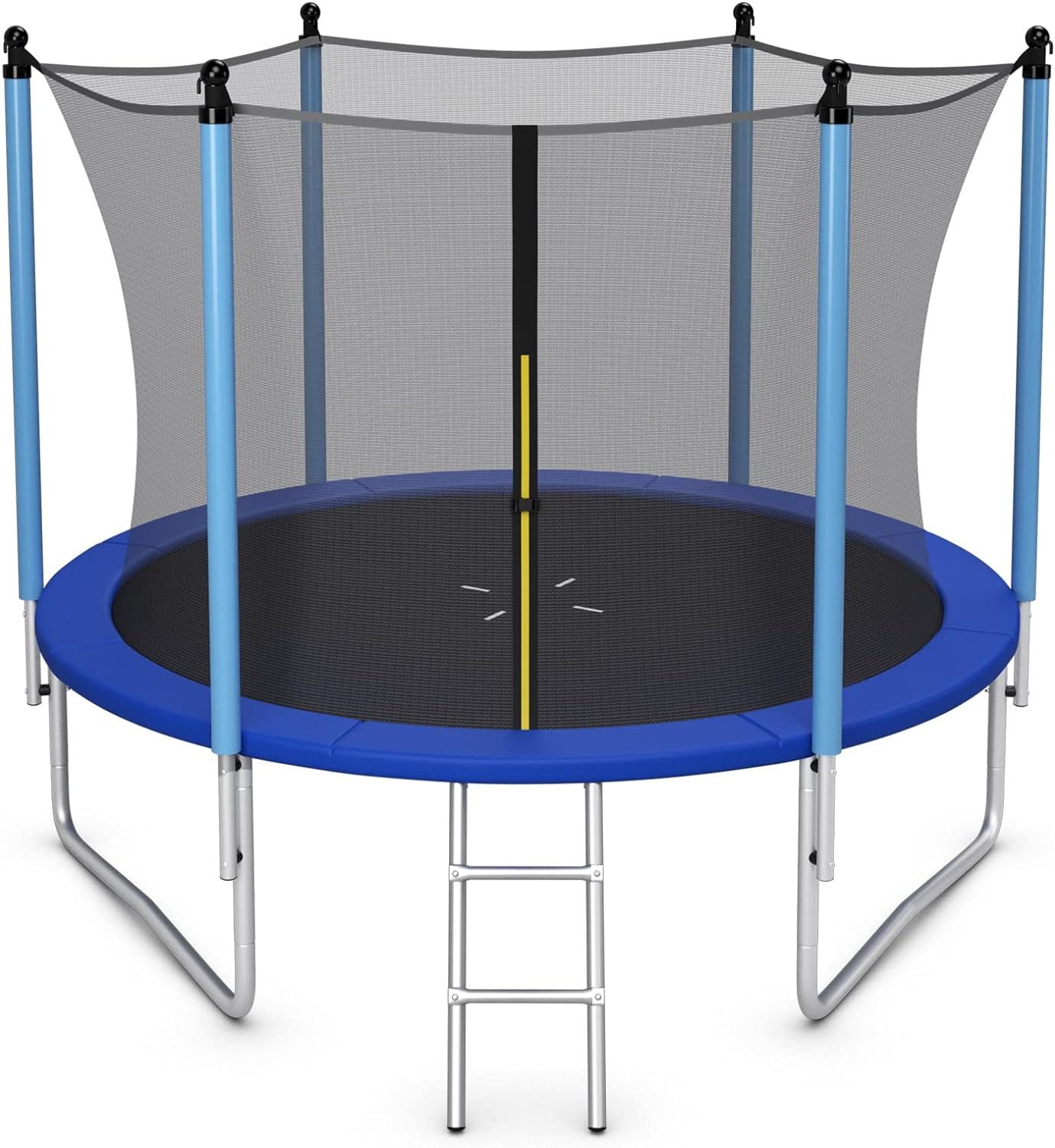 KOMFOTTEU Kindertrampolin Freizeit-Trampolin, Ø 244 cm, mit Sicherheitsnetz, für Kinder und Erwachsene