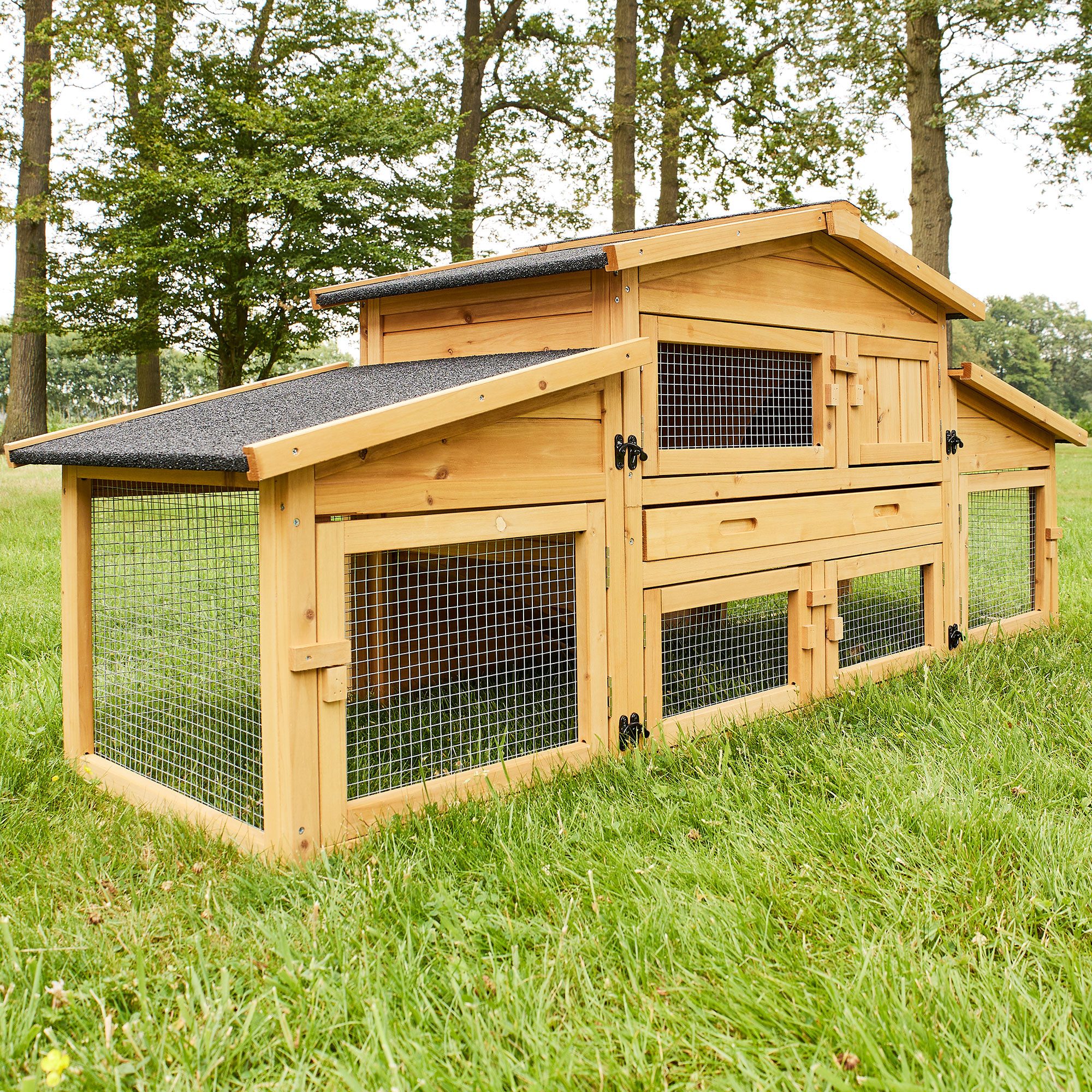 Zooprinz Kleintierstall Dorf Alm mit Doppelauslauf günstig online kaufen