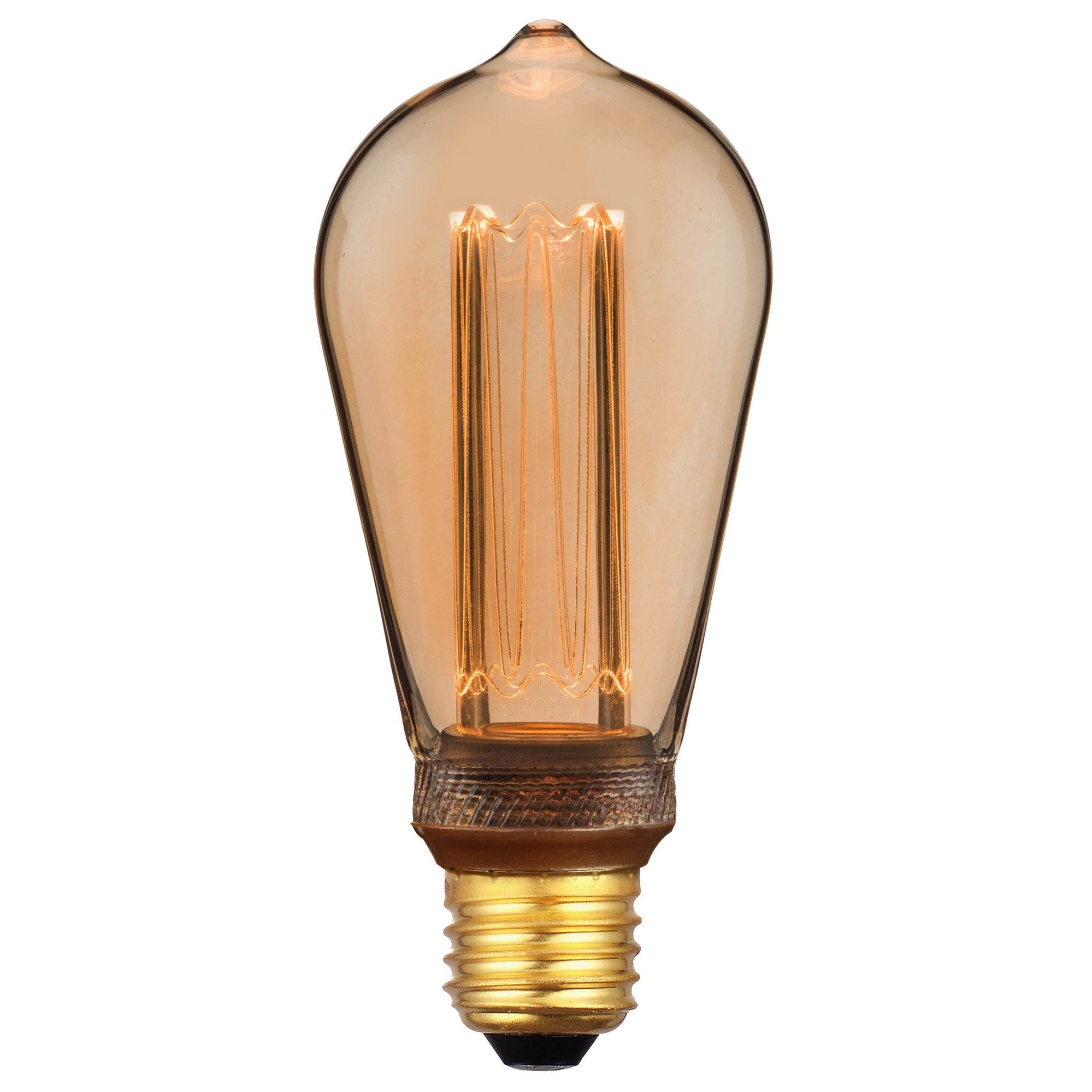 Nordlux LED-Leuchtmittel Deco E27 ST64 Retro Dimmbar 1800K 120Lm Lampe Gold günstig online kaufen
