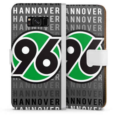 DeinDesign Handyhülle »Hannover 96 H96 Offizielles Lizenzprodukt Hannover 96 - H96«, Samsung Galaxy S8 Plus Hülle Handy Flip Case Wallet Cover