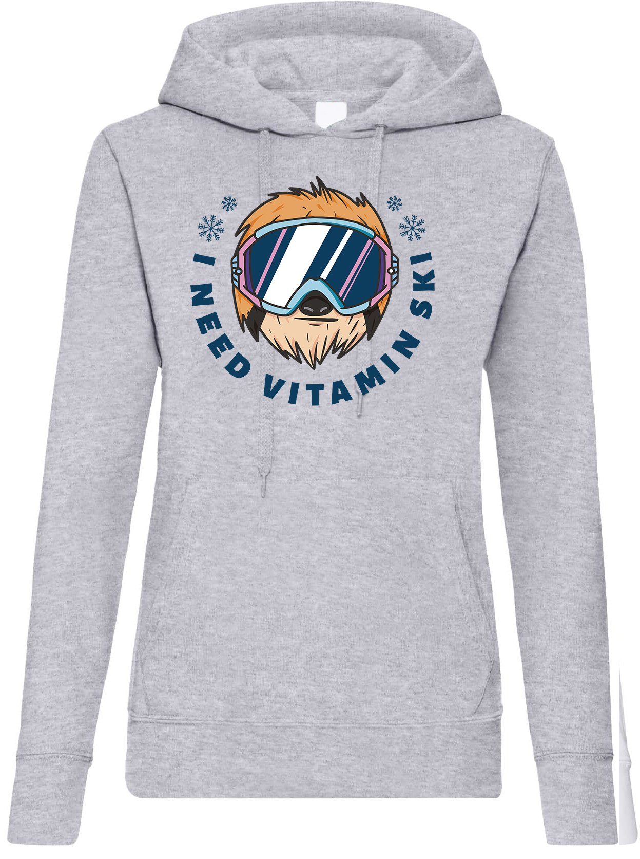 Kapuzenpullover I Need Vitamin Ski Damen Hoodie Pullover