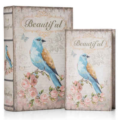 Moritz Etui Buchattrappe Beautiful Bird Vogel Vögelchen irrelevant, Buch Safe Box Schatulle Buchhülle Geldversteck Buchtresor