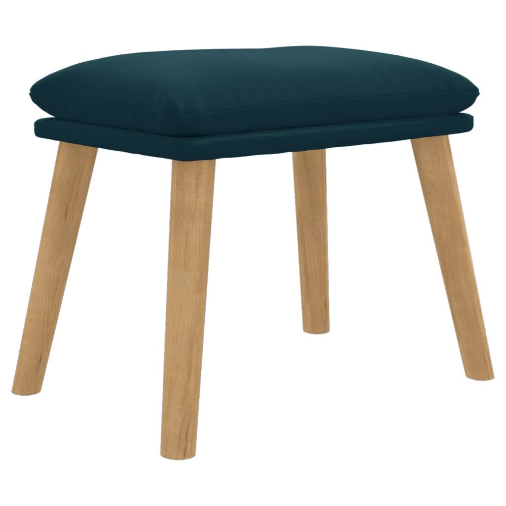 vidaXL Polsterhocker Fußhocker Blau 45x29,5x35 cm günstig online kaufen