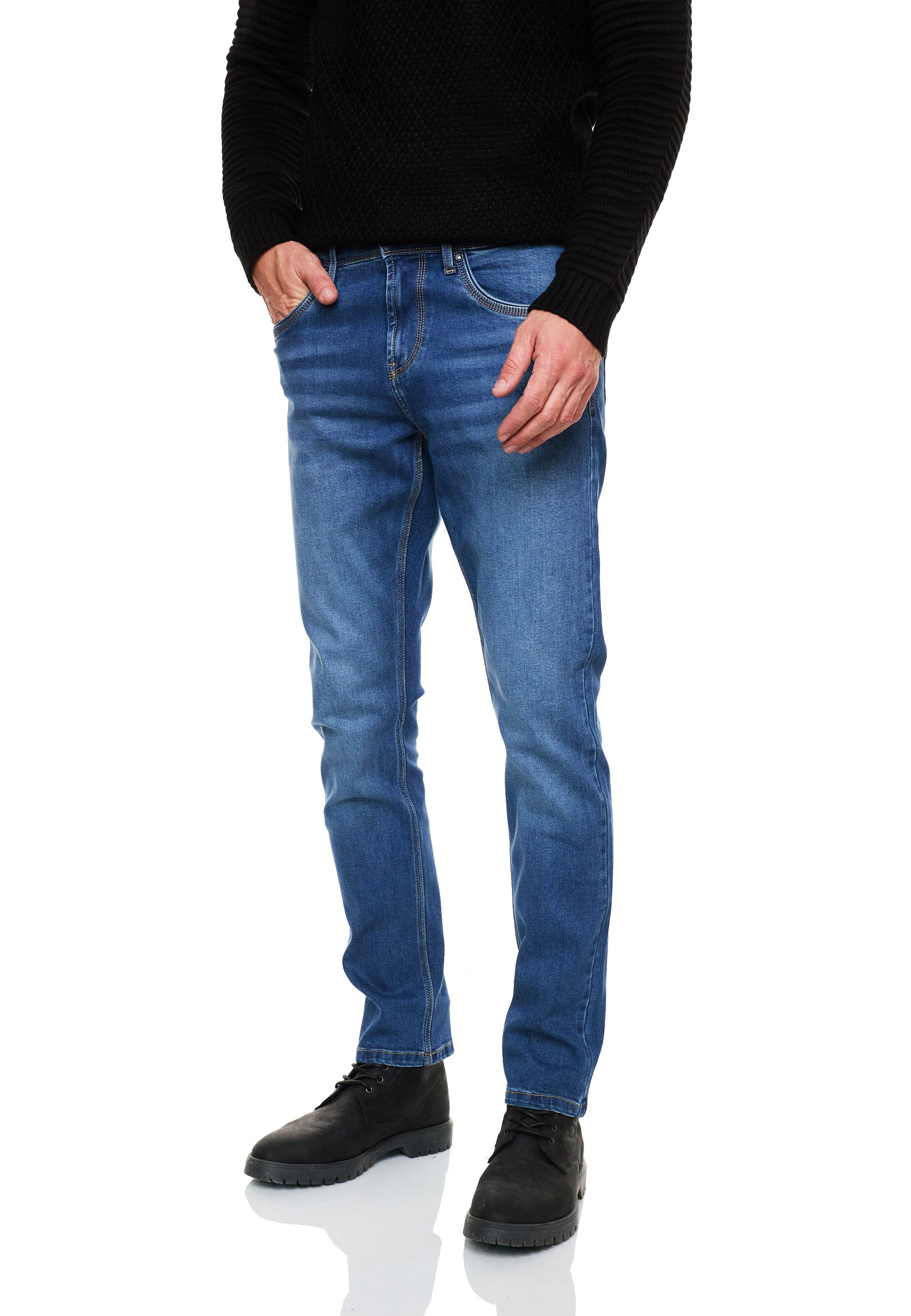 R-NEAL Slim-fit-Jeans Herren Jeanshose Cotton Stretch Business Streetwear J günstig online kaufen