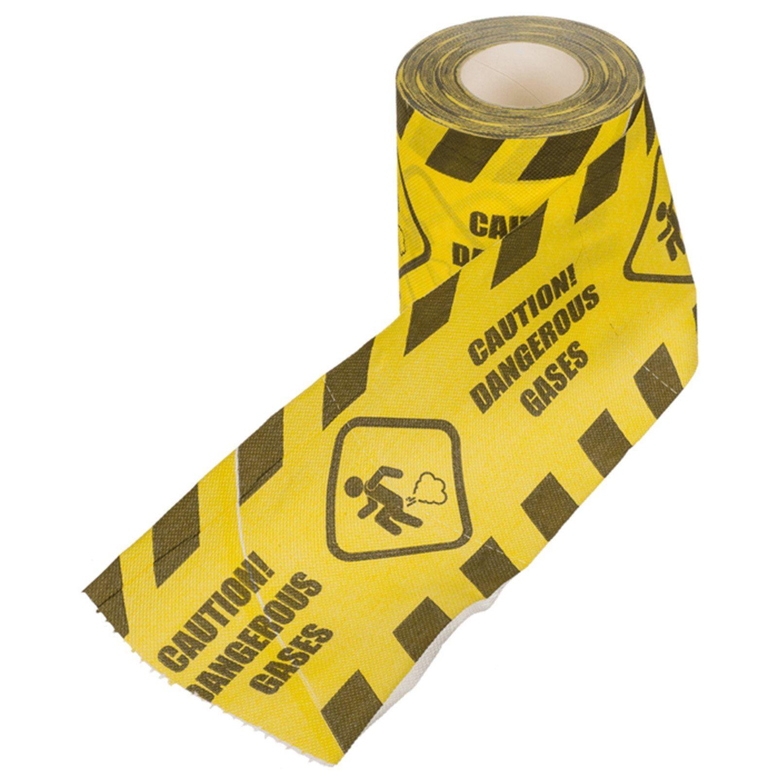 of Blue Toilettenpapier Caution Furz Out mit the Piktrogramm Gases Dangerous Papierdekoration