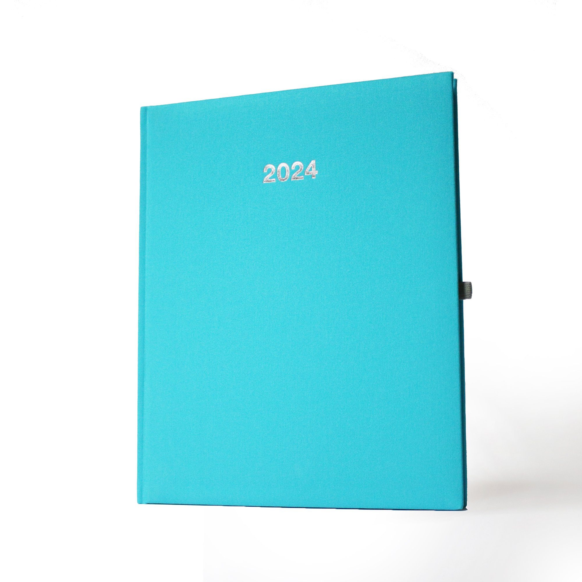 ADINA Buchkalender 2024 ADINA Buchkalender A5+ türkis 21x26cm 1 Woche auf 2 Seiten
