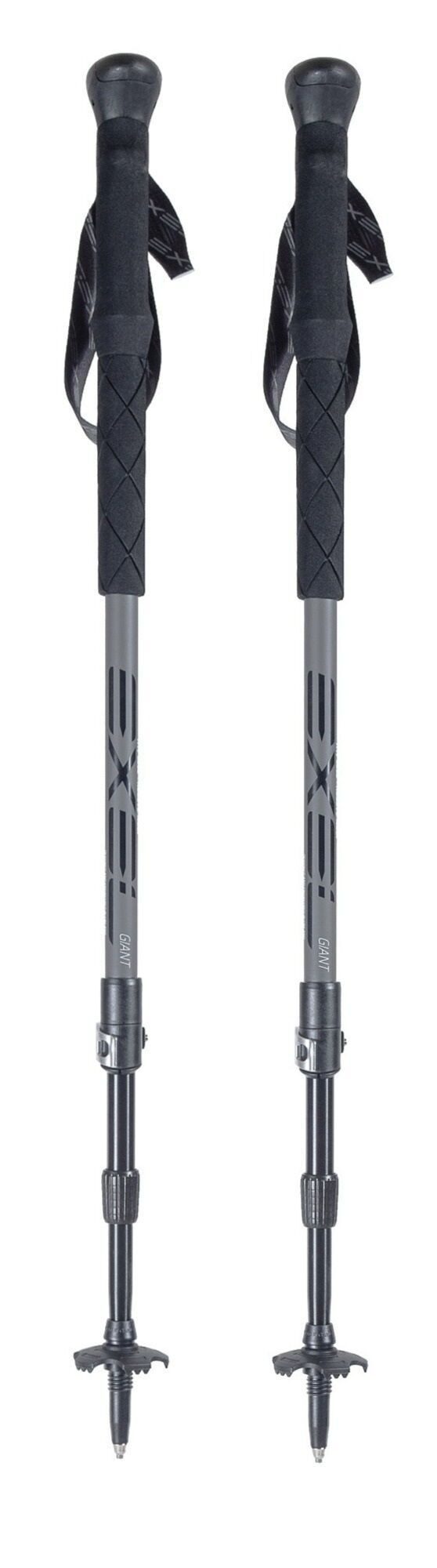 EXEL Trekking-Stöcke GIANT, mit Einstellfunktion, Antischock-System, Carbon