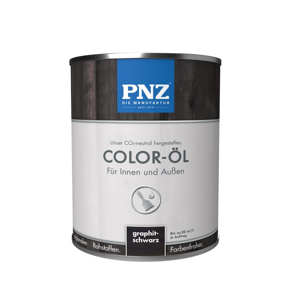 PNZ - Die Manufaktur Holzöl Color-Öl, farbenfroh, Renovierung oder Neuanstrich, Innen & Außen