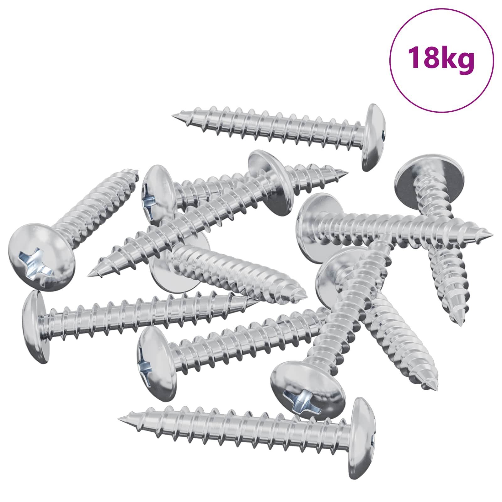 vidaXL Schraube Selbstschneidender Nagel 9231 stk. Zink-beschichtet Stahl, (9231 St)