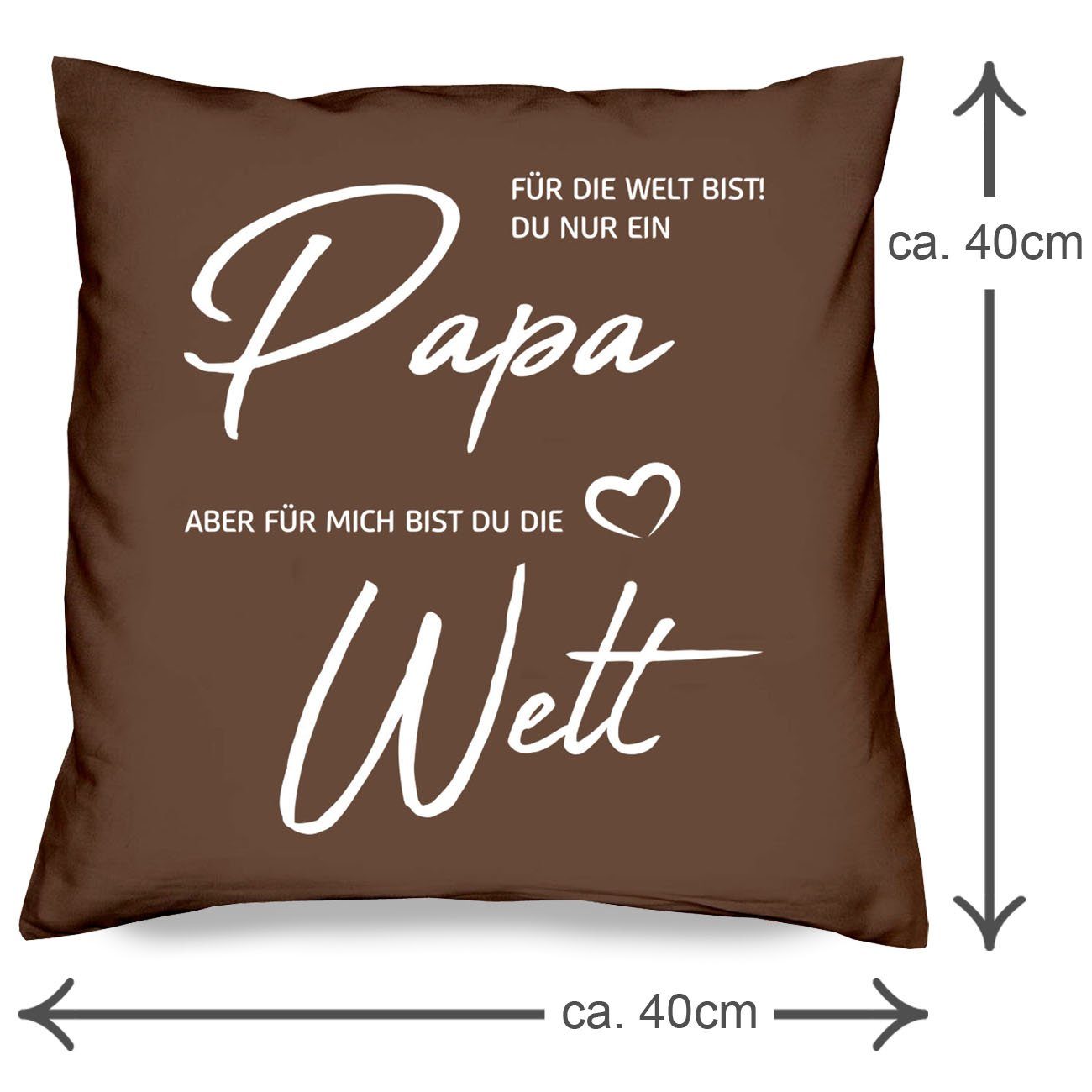 Papa Geschenk-Set Weihnachtsgeschenk, Kissen Eltern Geschenk Weihnachten Soreso® Set Mama Dekokissen 2