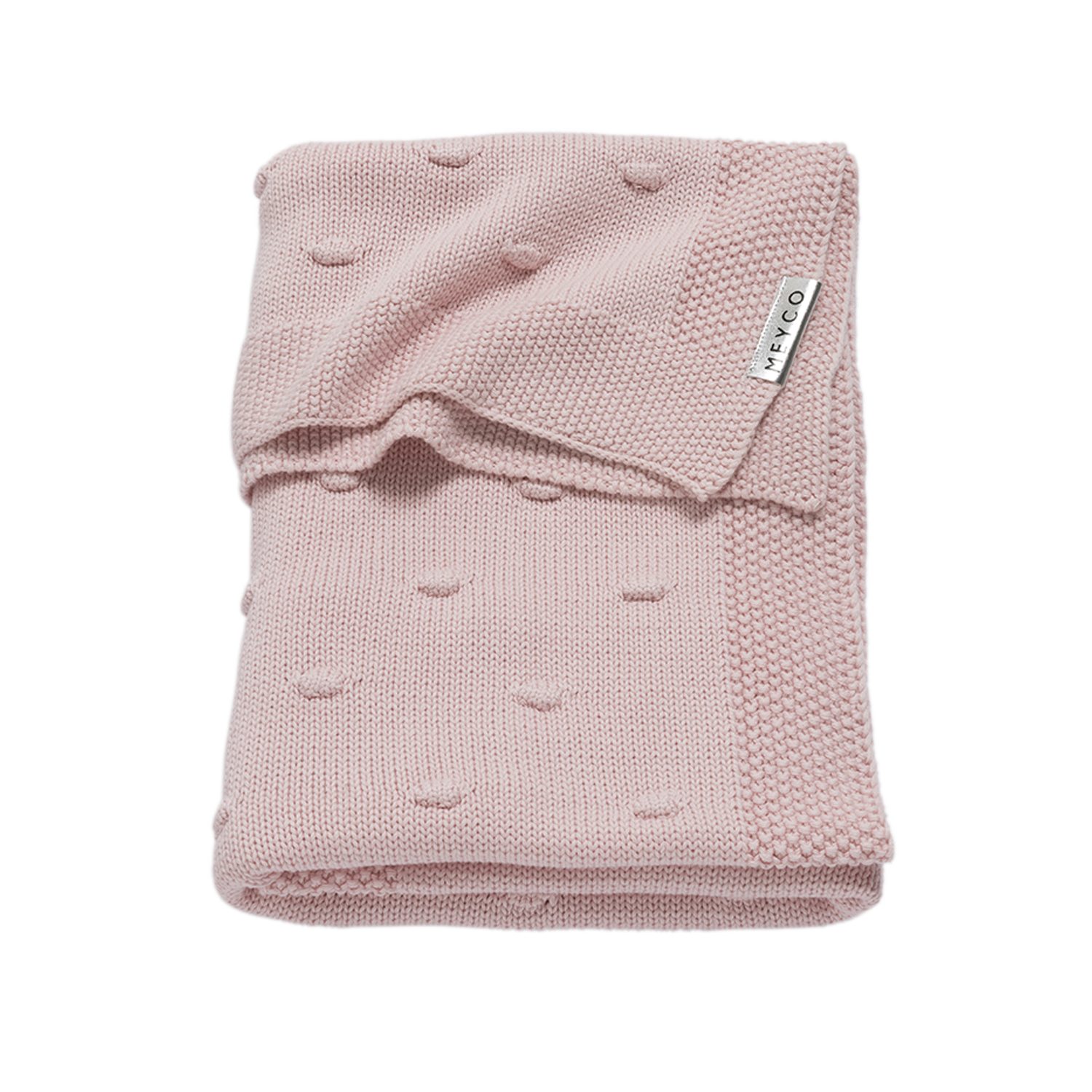 Meyco Baby Babydecke Knots gestrickt 75x100 cm 1.0 TOG