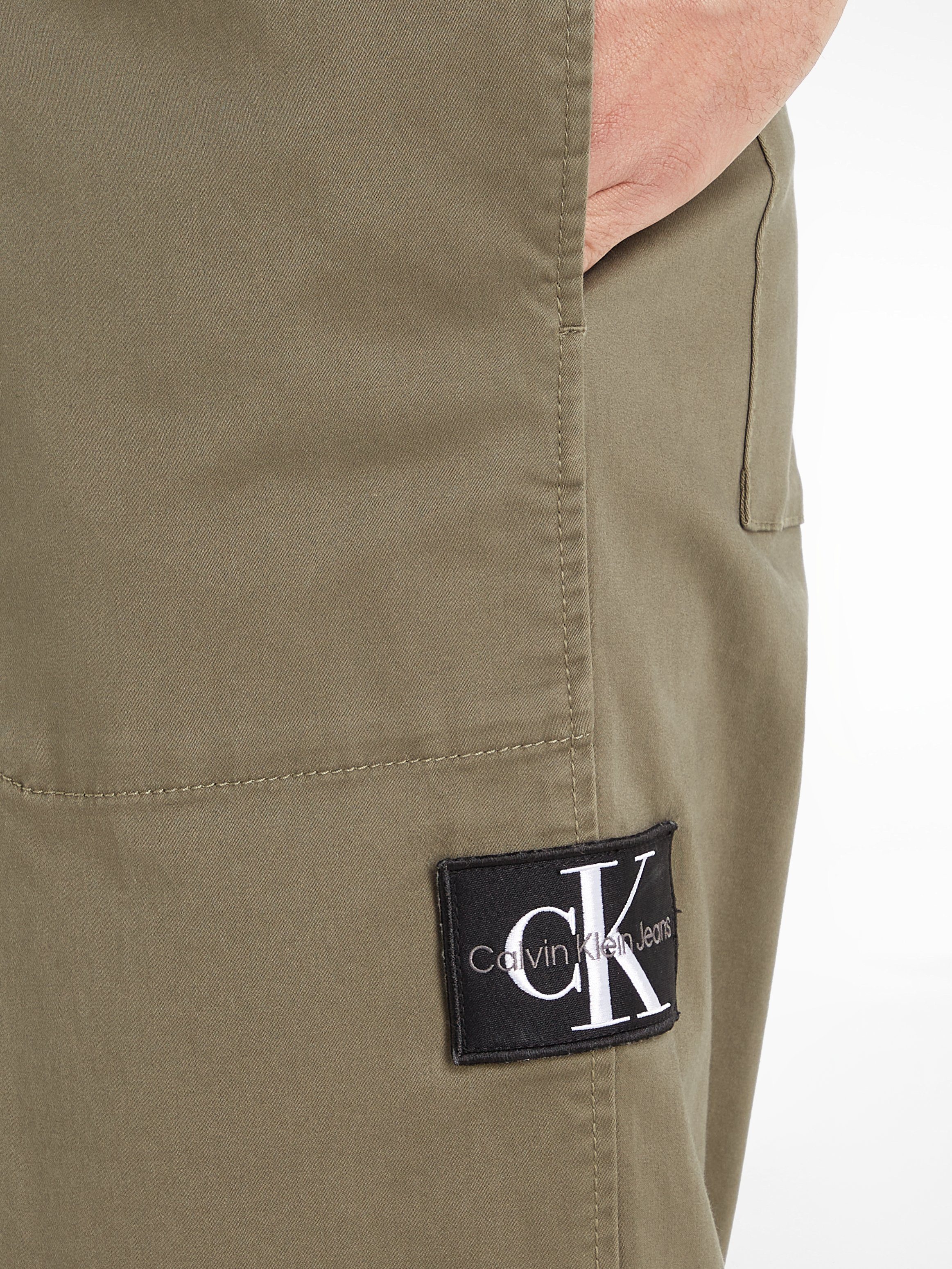 Calvin Klein Jeans Sweathose BADGE TRIM WOVEN PANT