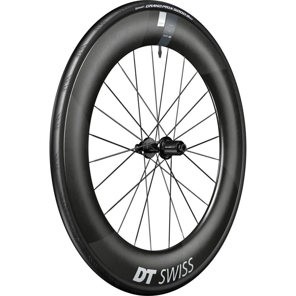 DT Swiss Laufrad DT Swiss Laufrad ARC 1400 Dicut Disc 622 x 80 mm Schwarz - aerodynamis
