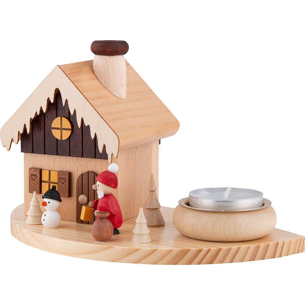 Ullrich Kunsthandwerk Räuchermännchen Rauchhaus Weihnachtsmann (10,5cm) von Ullrich Kunsthandwerk