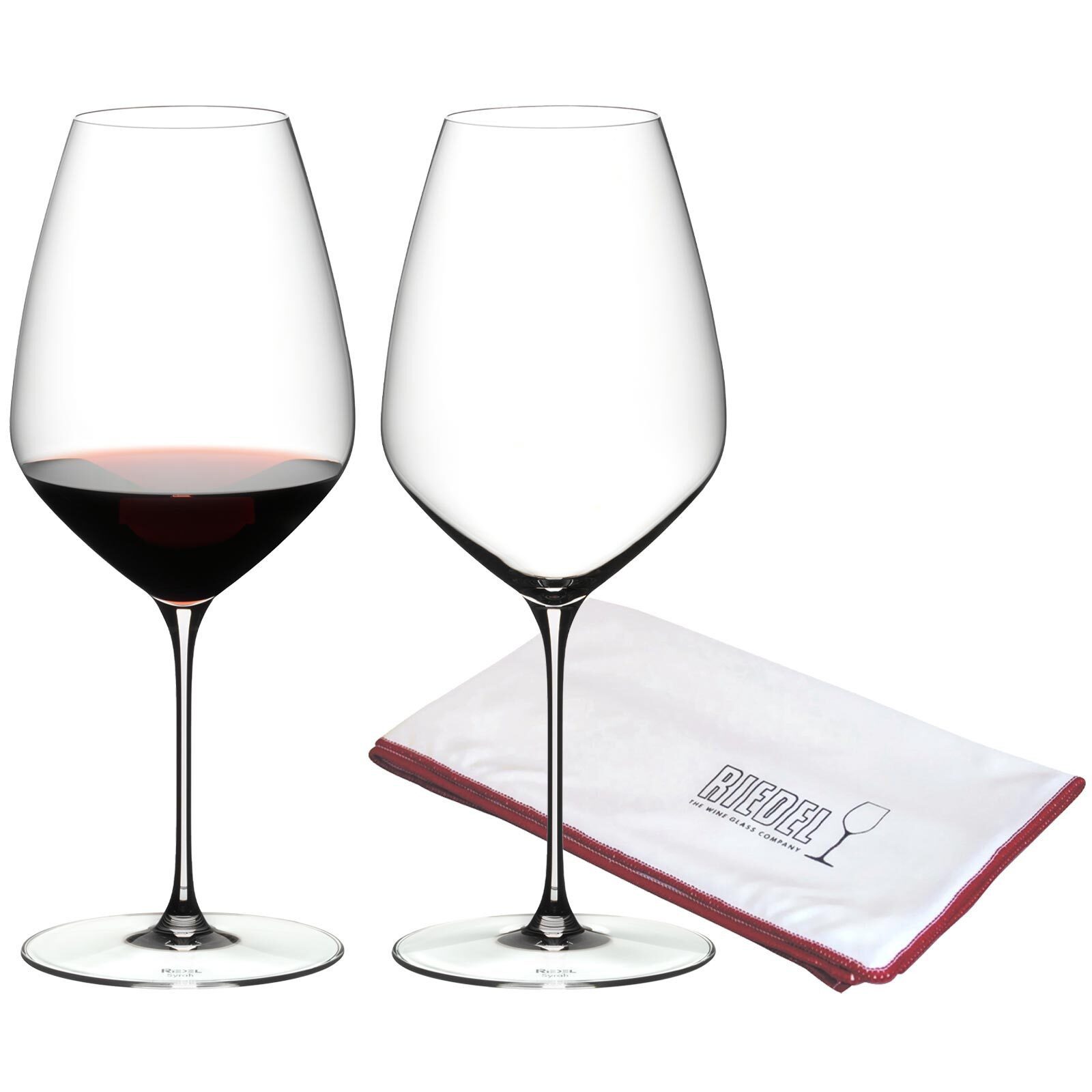Rotweinglas Veloce Syrah / Shiraz Weingläser + Poliertuch